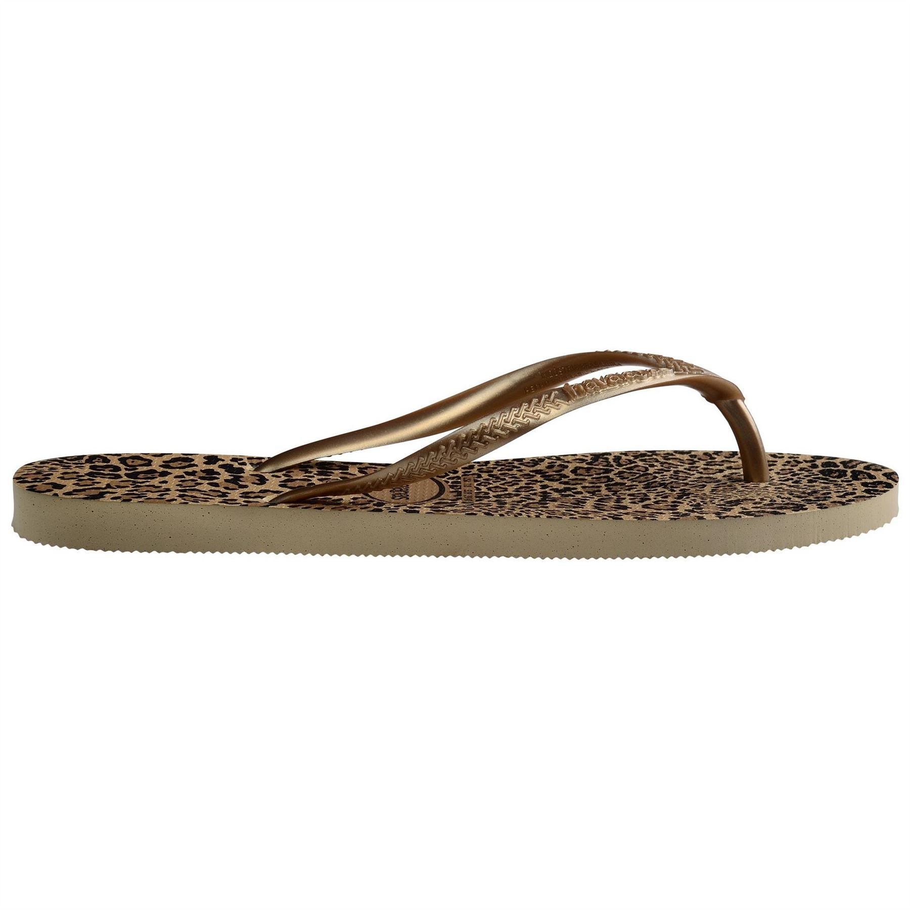 Havaianas Hav Slim Animals Sand Grey Golden Flip Flops