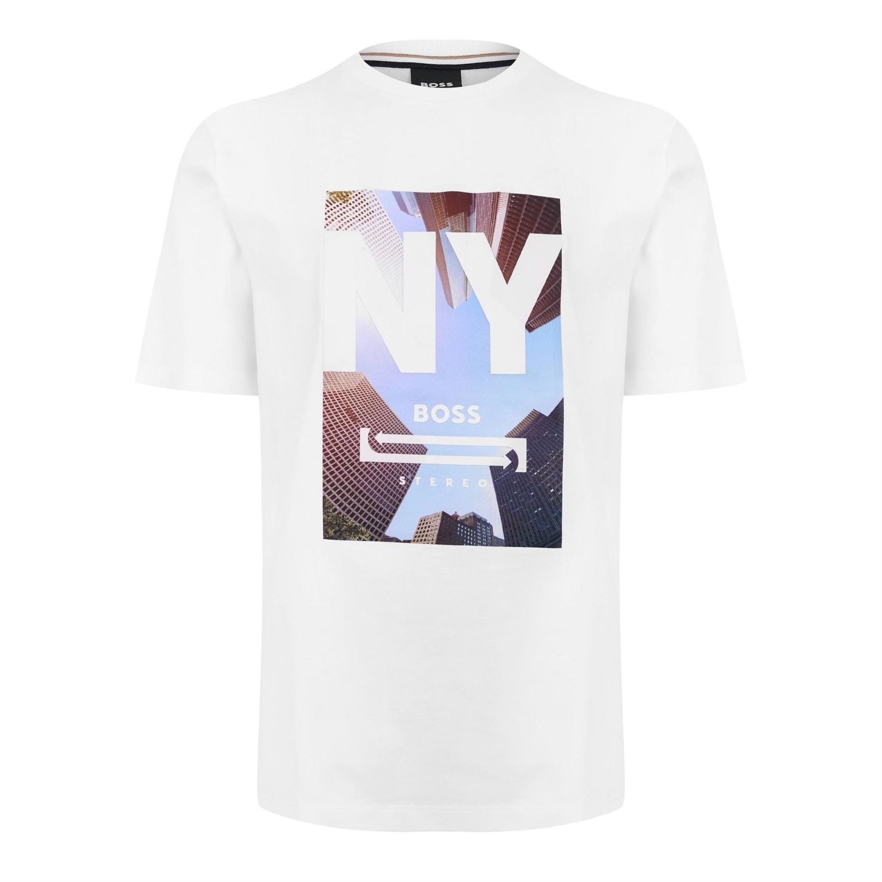 Boss Graphic Crew Neck Short Sleeve Jersey T-Shirt