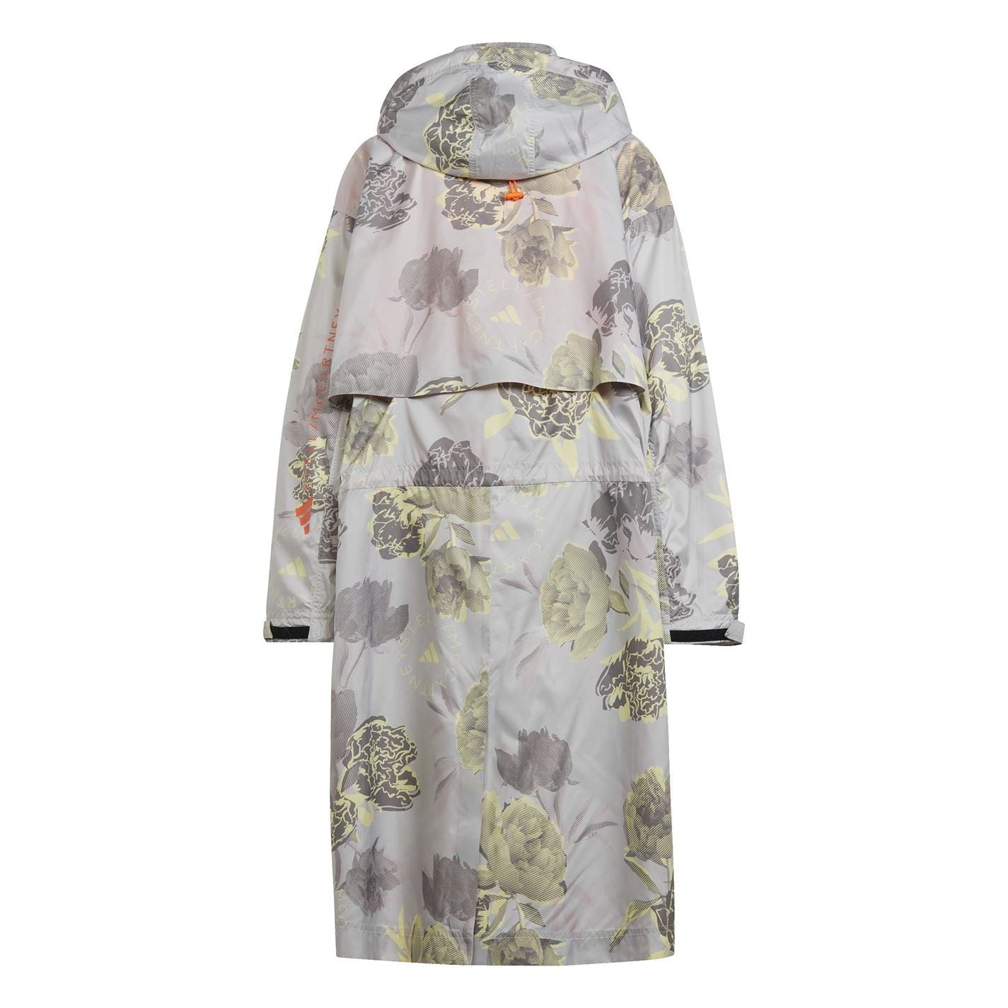 adidas Floral Patterned Hooded Parka Jacket