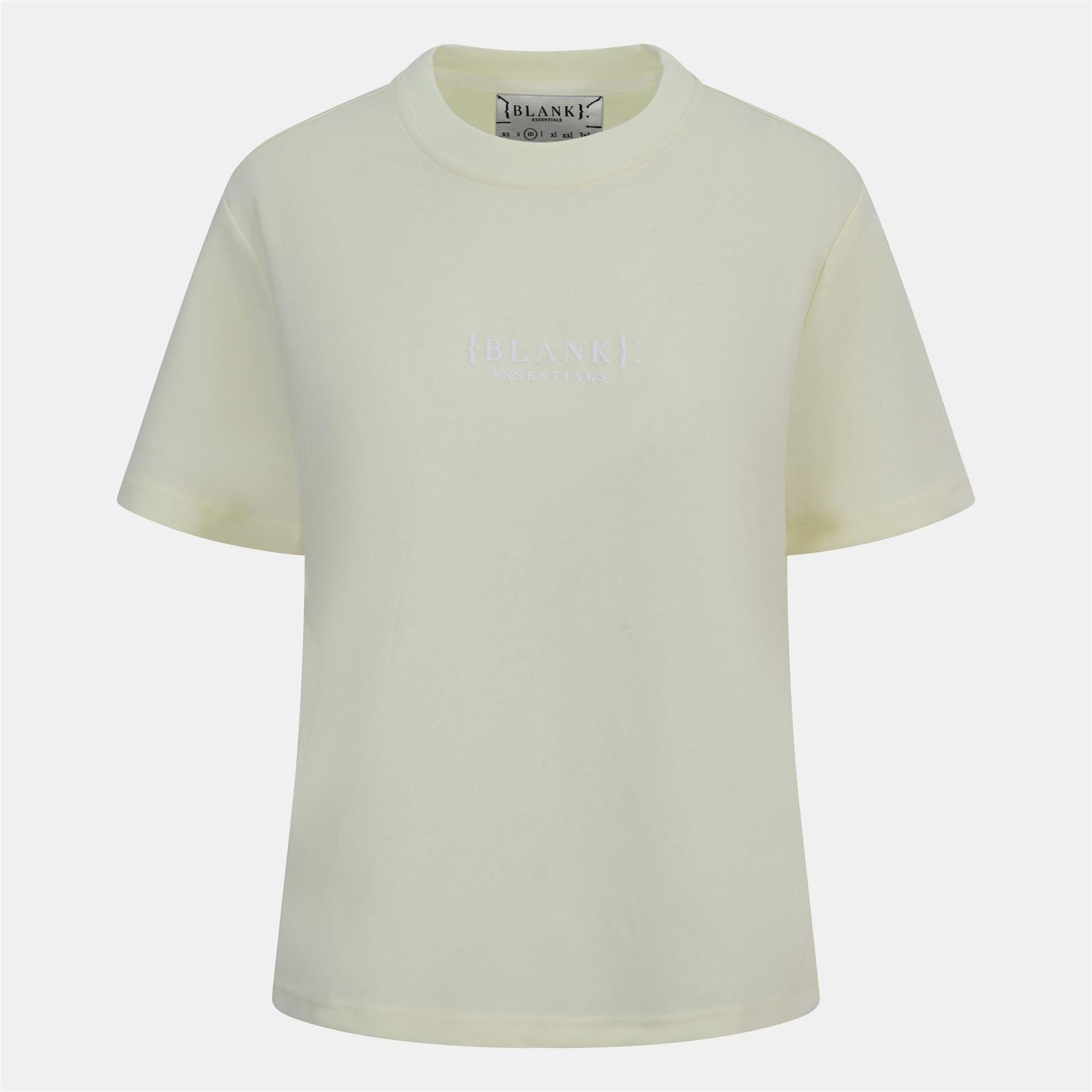 Blank Essentials Embroidered Text Graphic Crew Neck Short Sleeve Boyfriend T-Shirt