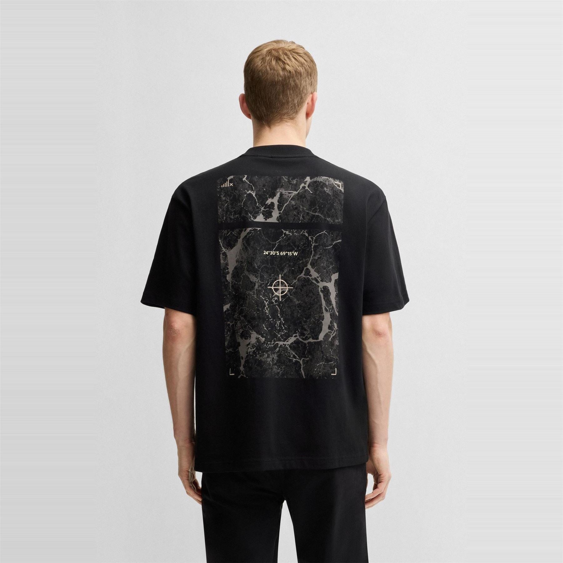 Boss Te Nowhere Cotton Oversized Fit Oversized T-Shirt