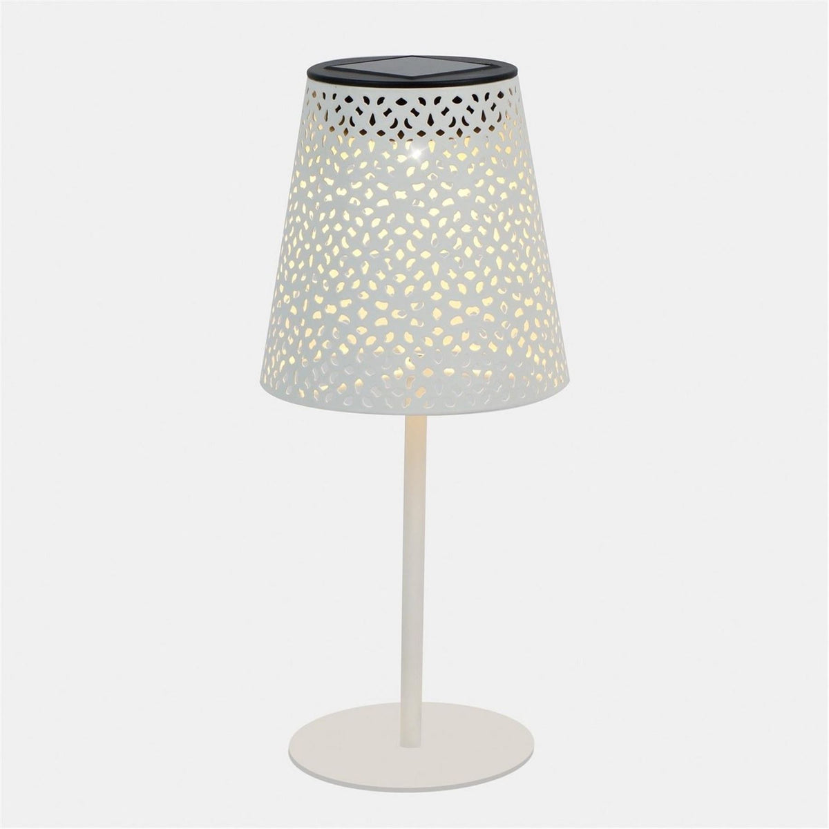 Streetwize Table Lamp   White Patterned Design