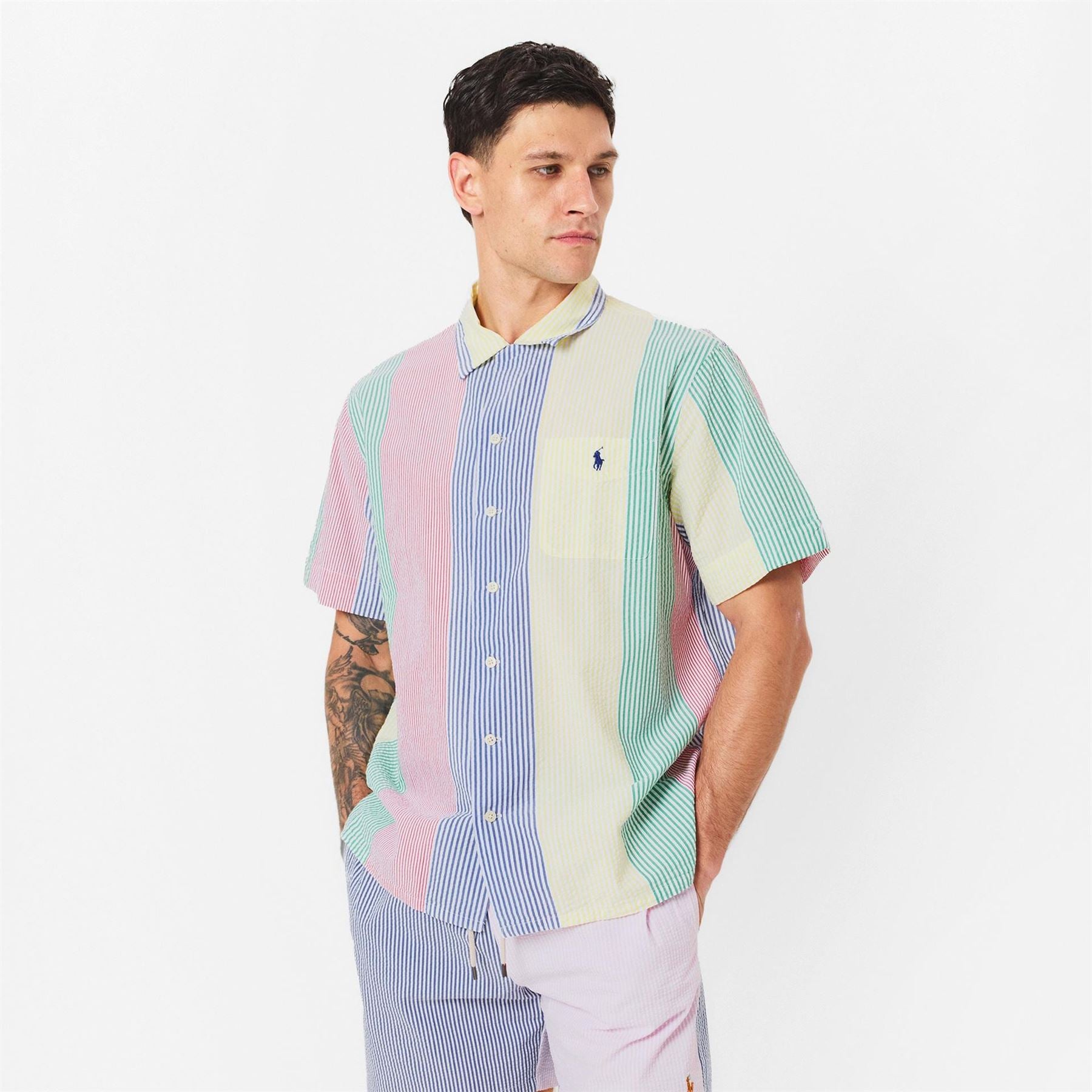 Polo Ralph Lauren Fun Seersucker Short Sleeve Patterned Shirt