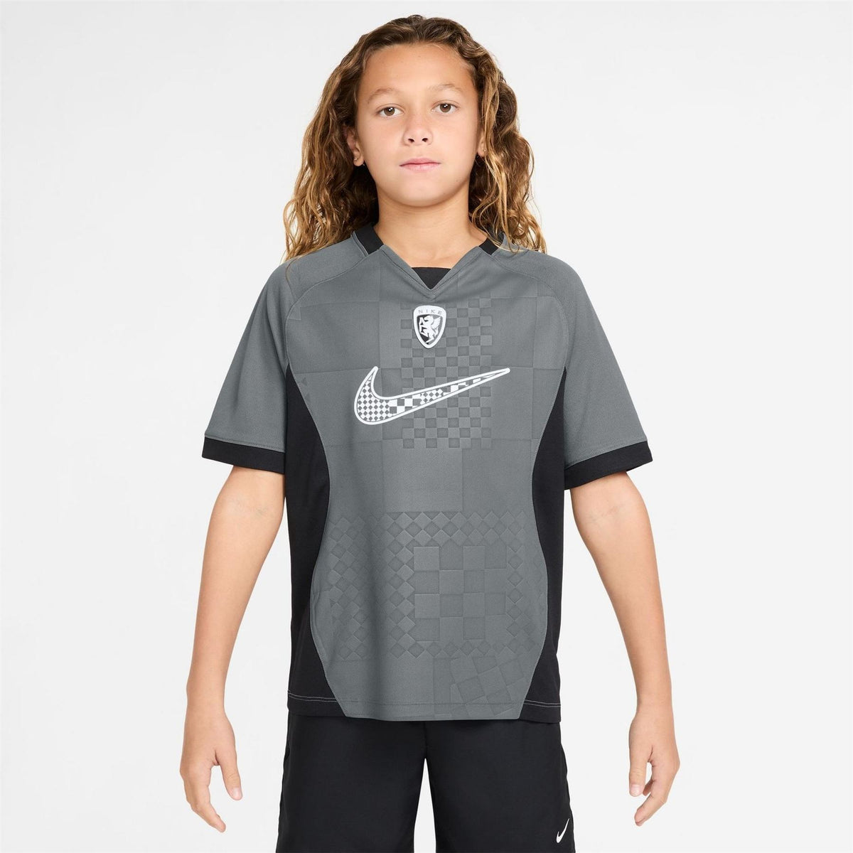 Nike Bold Logo V-Neck Raglan Short Sleeve Competition T-Shirt