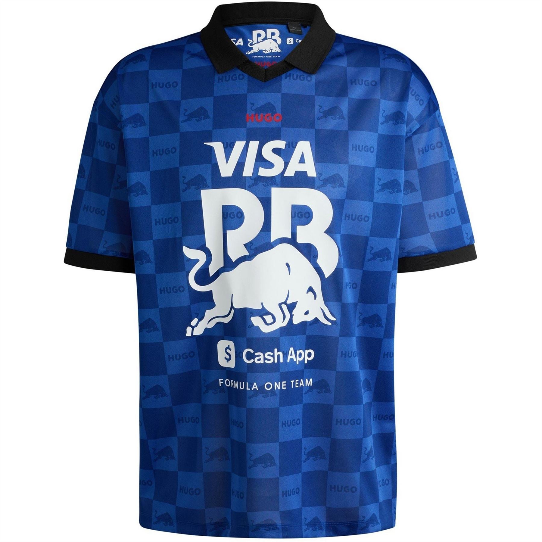 Hugo Vcarb Printed Logo Collared Short Sleeve Polo Shirt