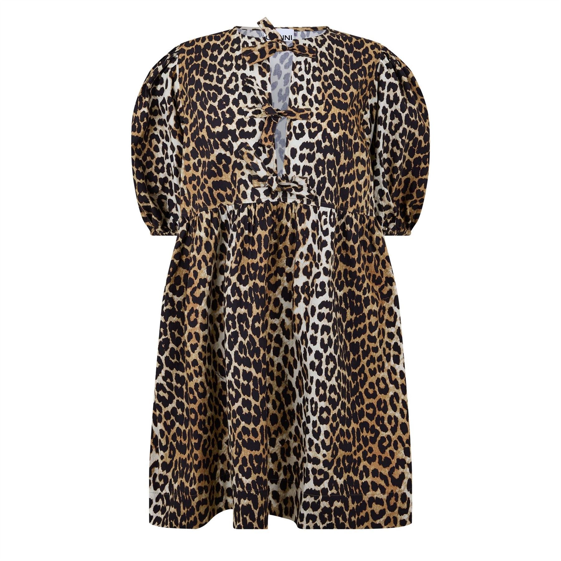 Ganni Tie Mini Dress