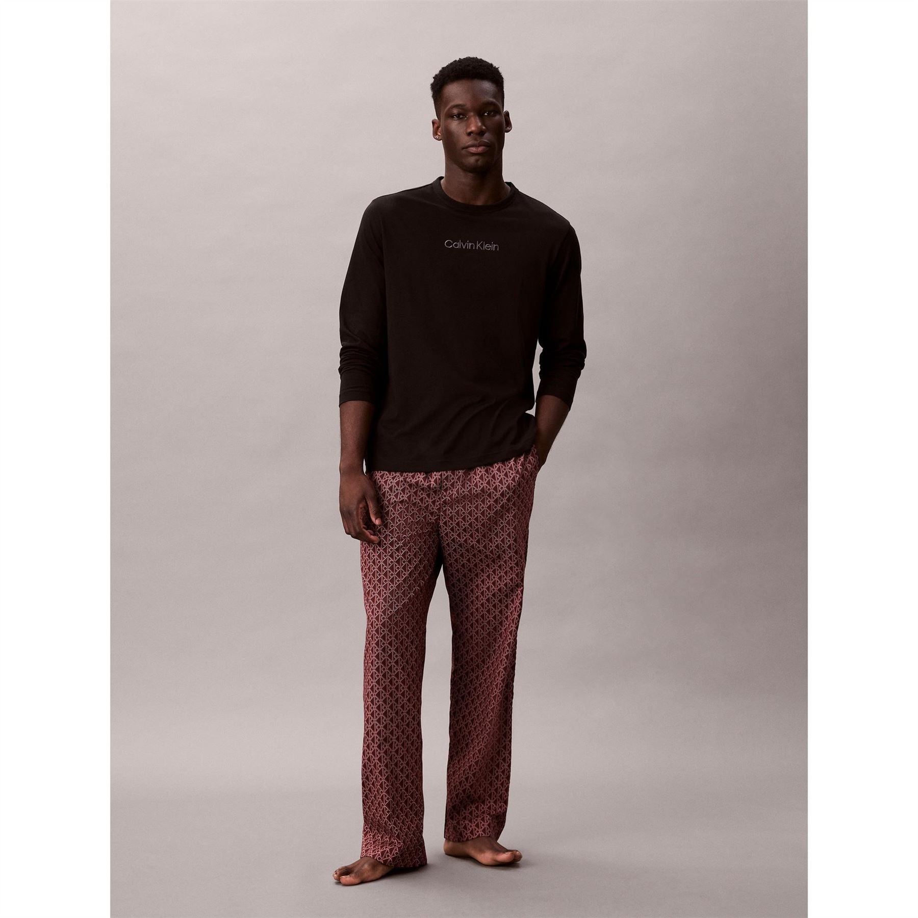 Calvin Klein Long Sleeve Crew Neck Pyjama Set