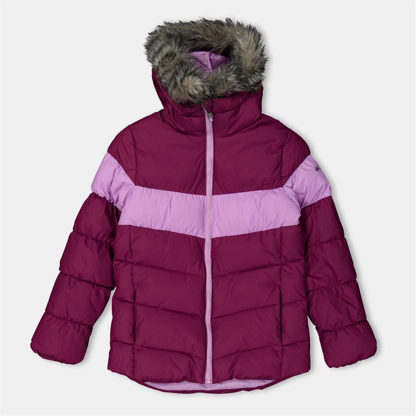 Columbia Arctic Hooded Color Block Down Jacket