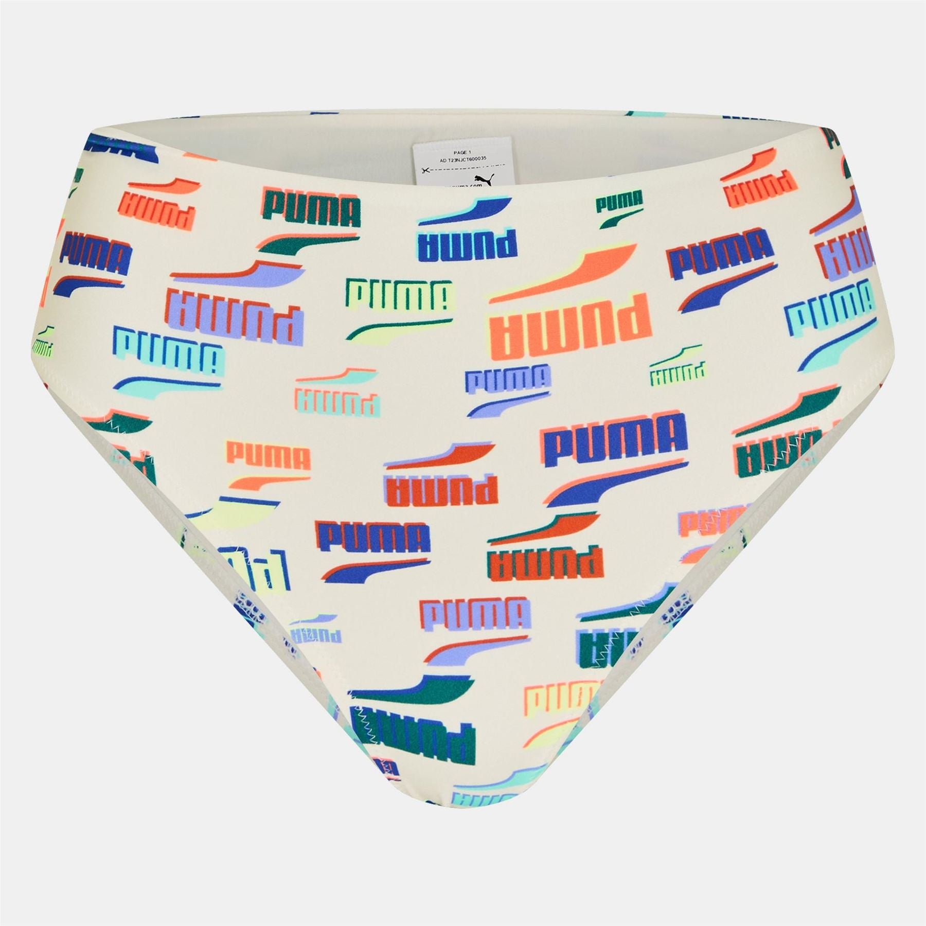 Puma Printed High Waisted Bikini Bottom