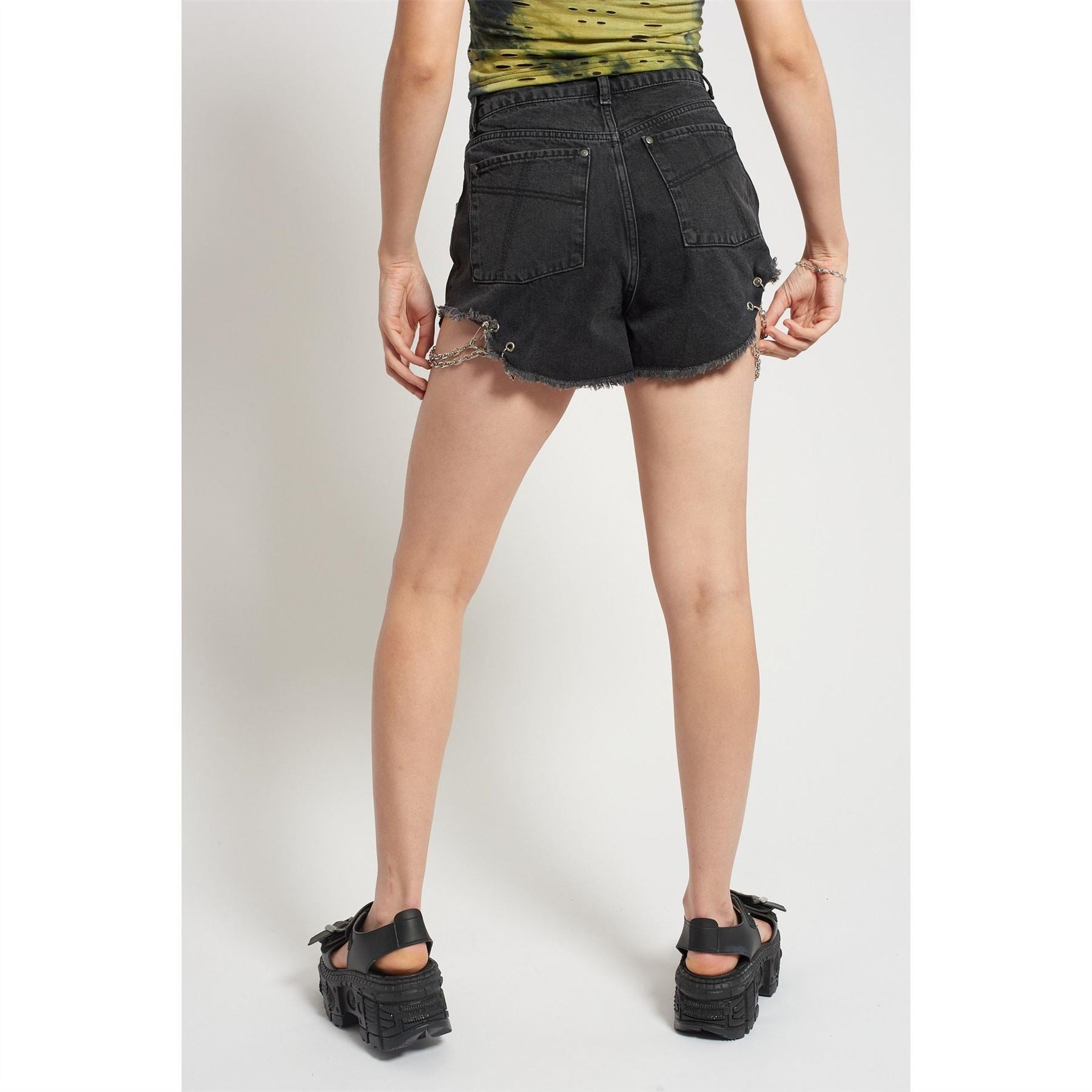 The Ragged Priest Thorn Denim Shorts