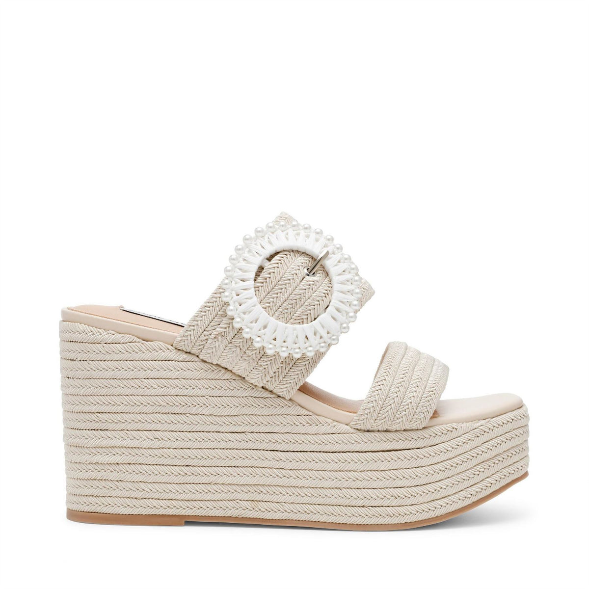 Steve Madden Jaiden Textured High Heel Open Toe Slides
