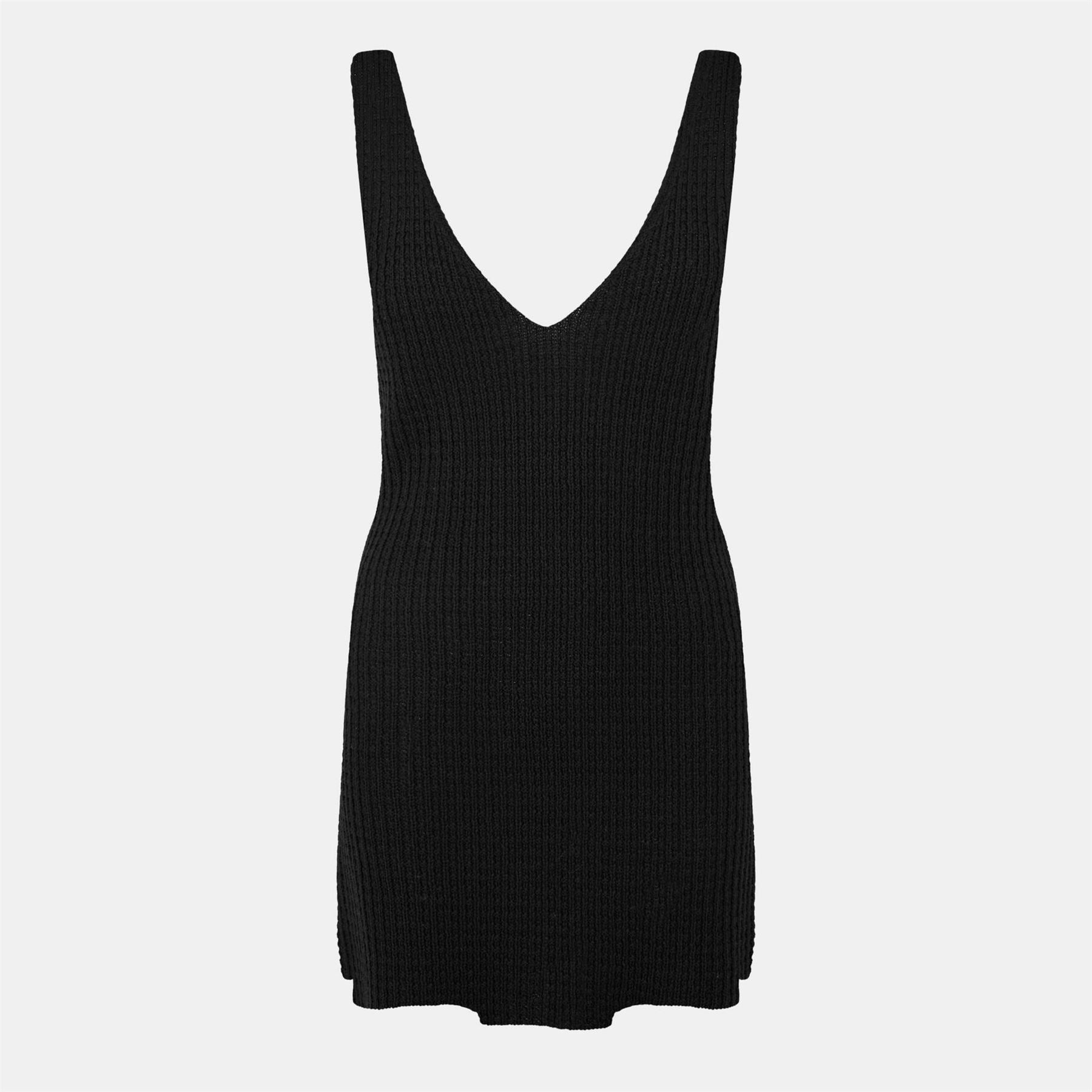 Jack Wills Stitchy V Neck Mini Knitted Jumper Dress