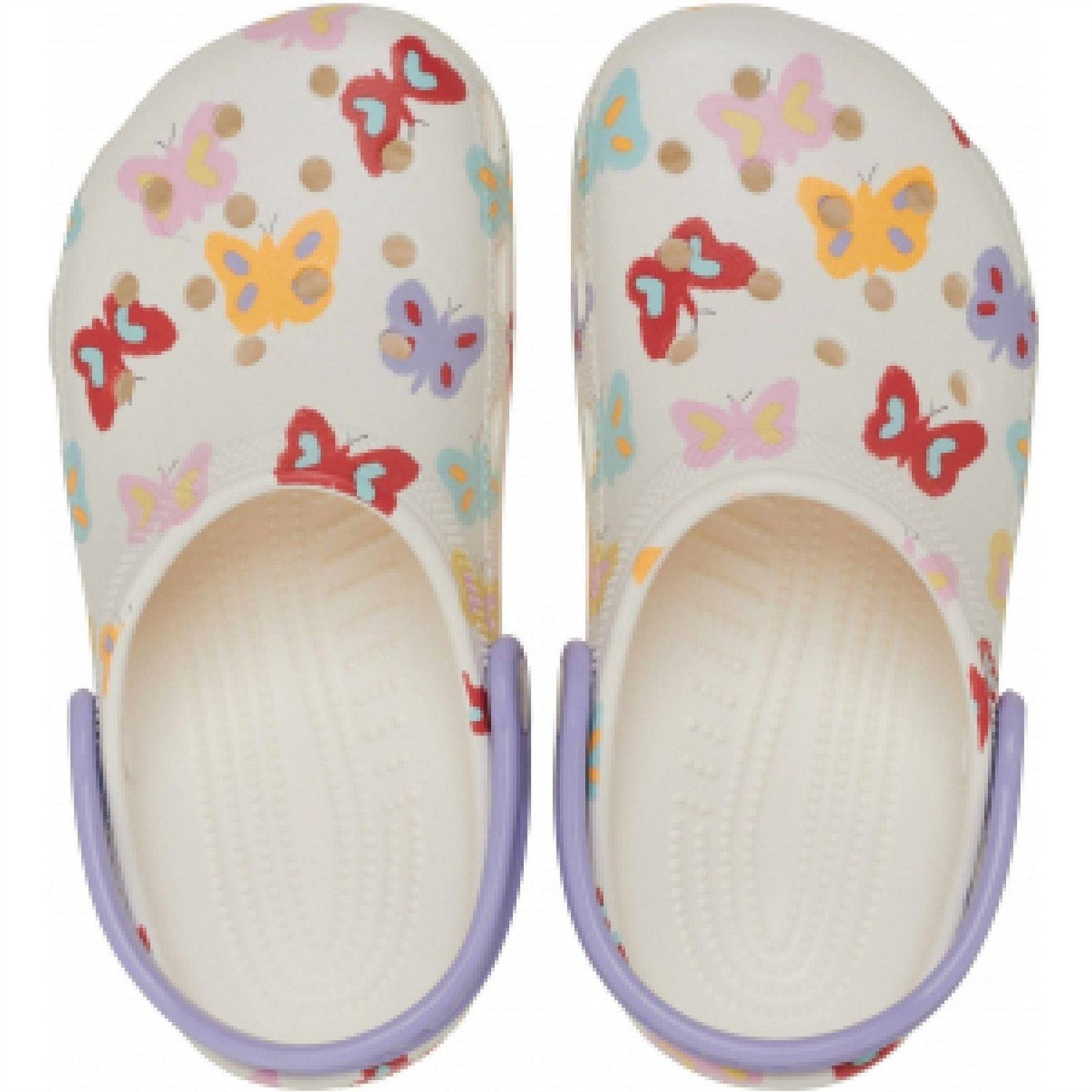 Crocs Classic Butterfly Cartoon Print Shuv Clogs