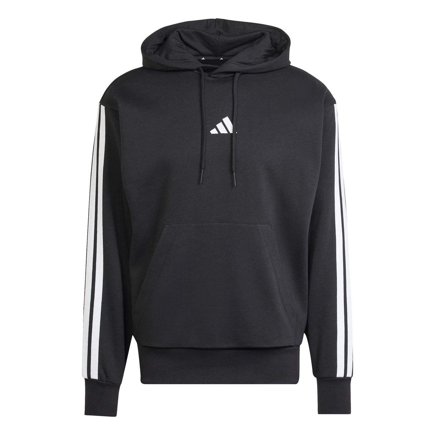 adidas Mens Fleece 3 Stripes Hoodie