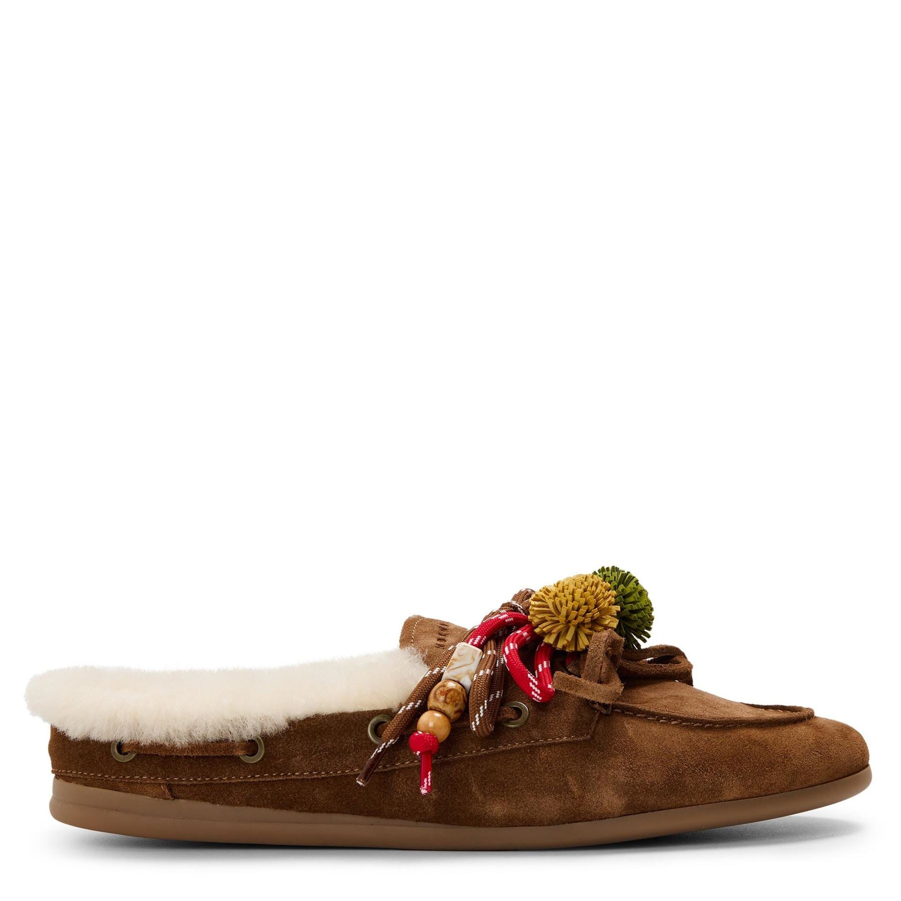 NOKWOL Coco Fur Flat Mules