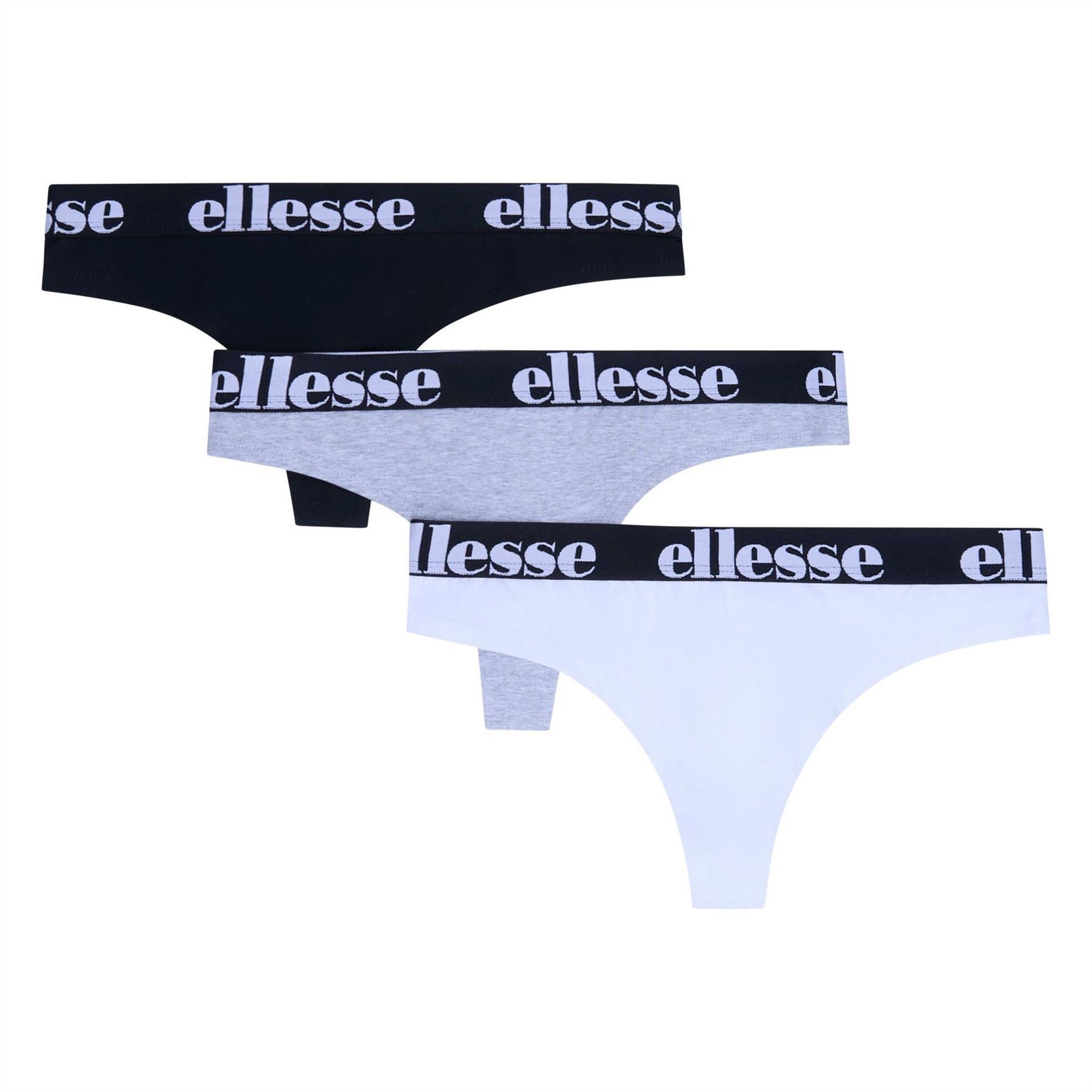 Ellesse 5 Pack All Over Logo Thong