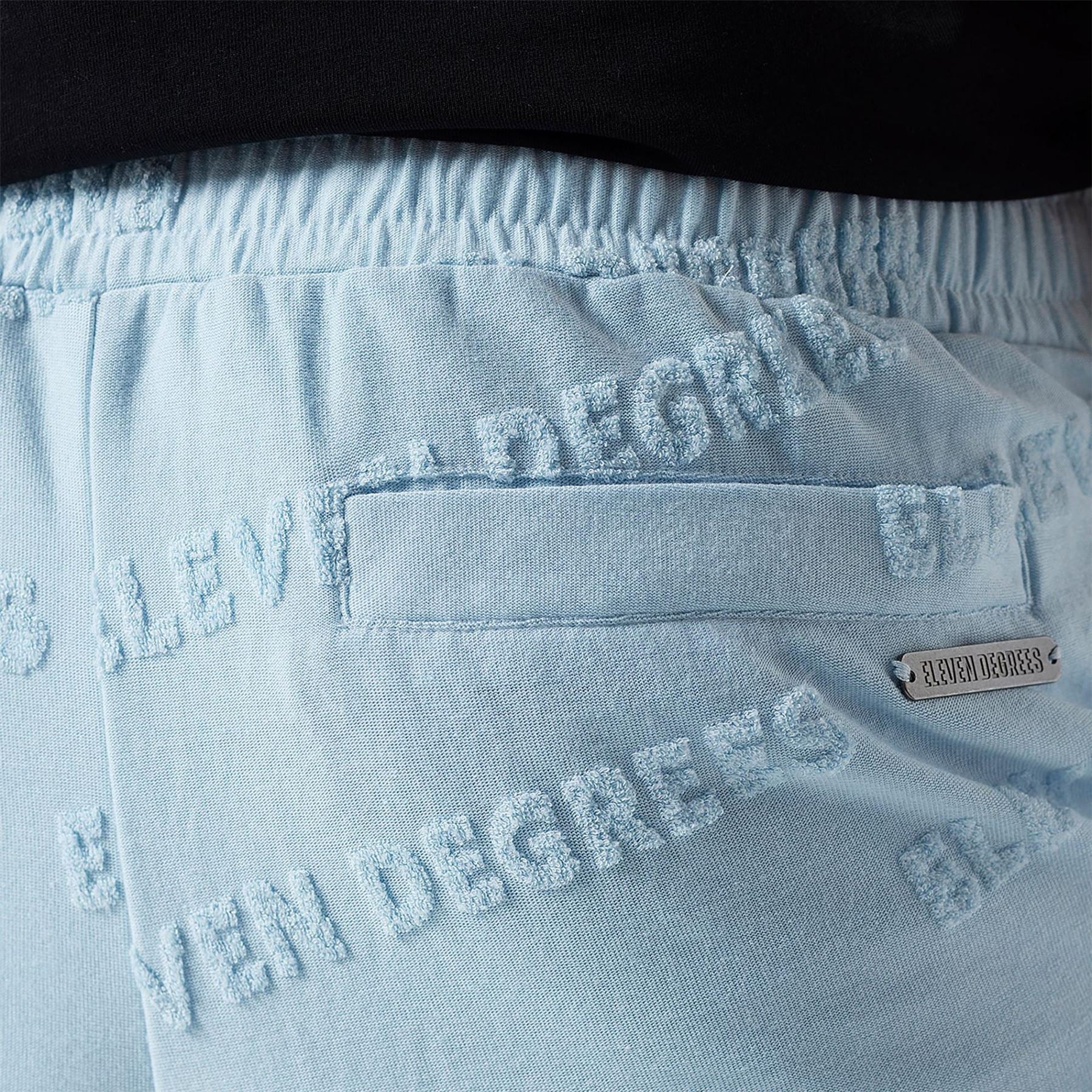 11 Degrees Mens Embossed Towelling Shorts