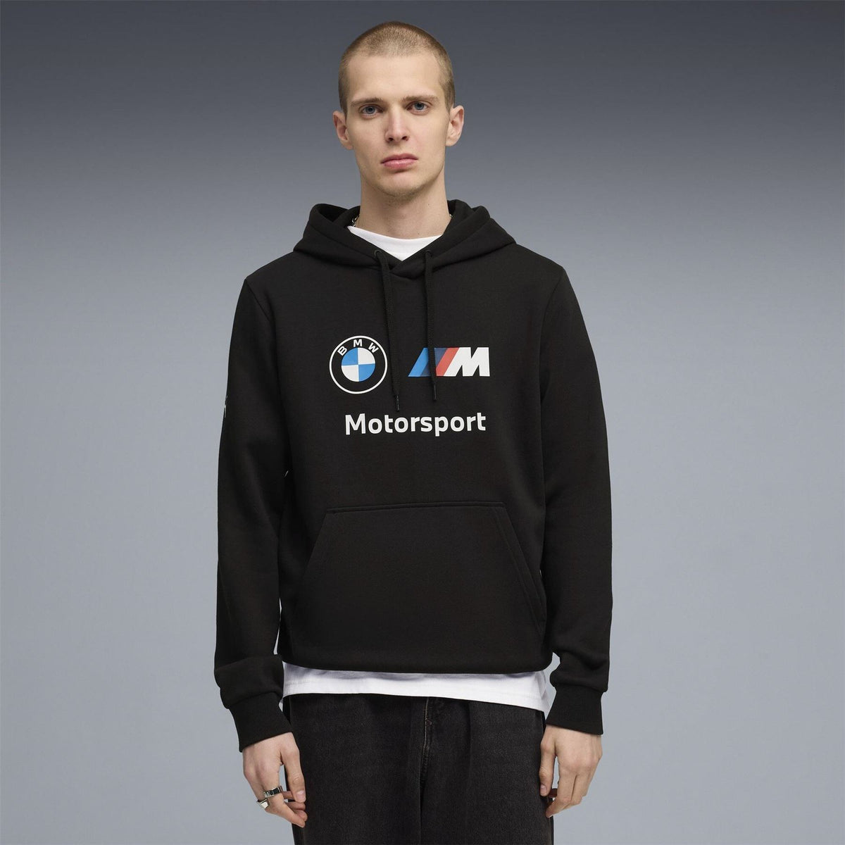 Puma Bmw Mms Over The Head Cotton Long Sleeve Hoodie