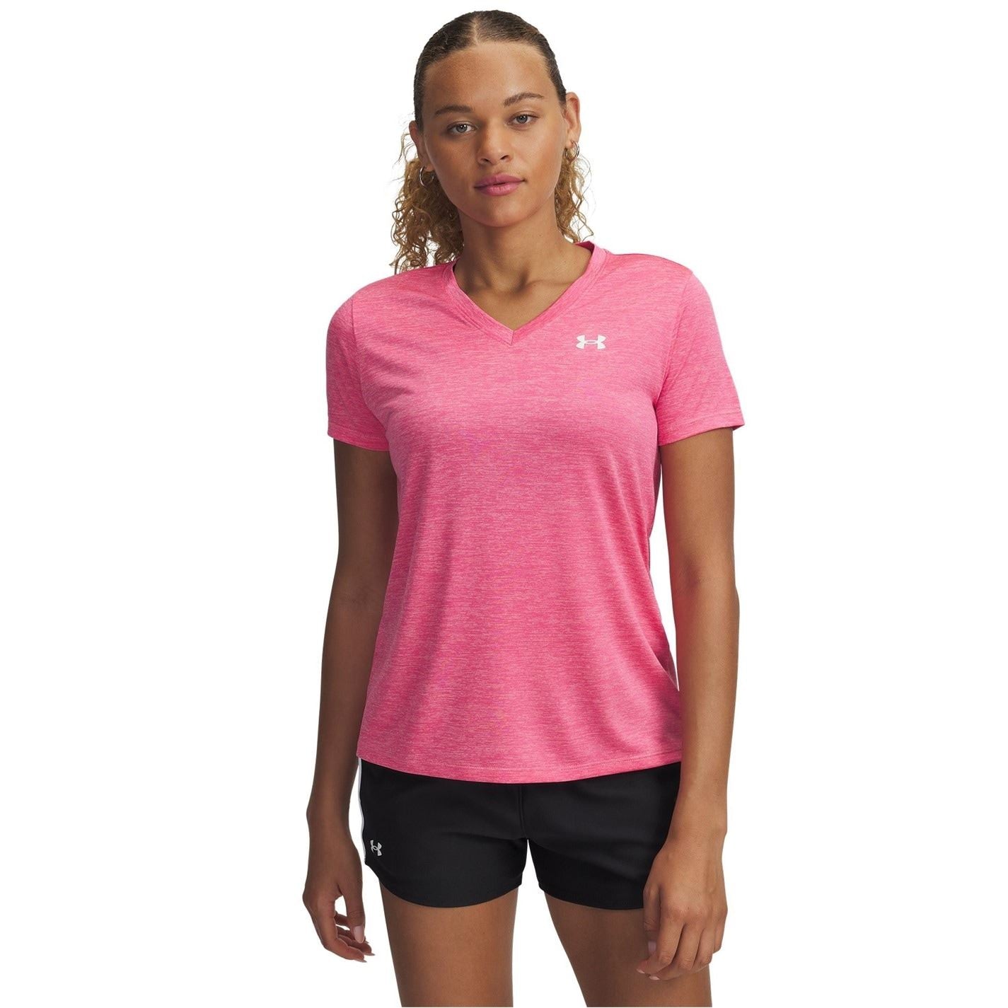 Under Armour Womens Armour Tech™ Twist V Neck Short Sleeve