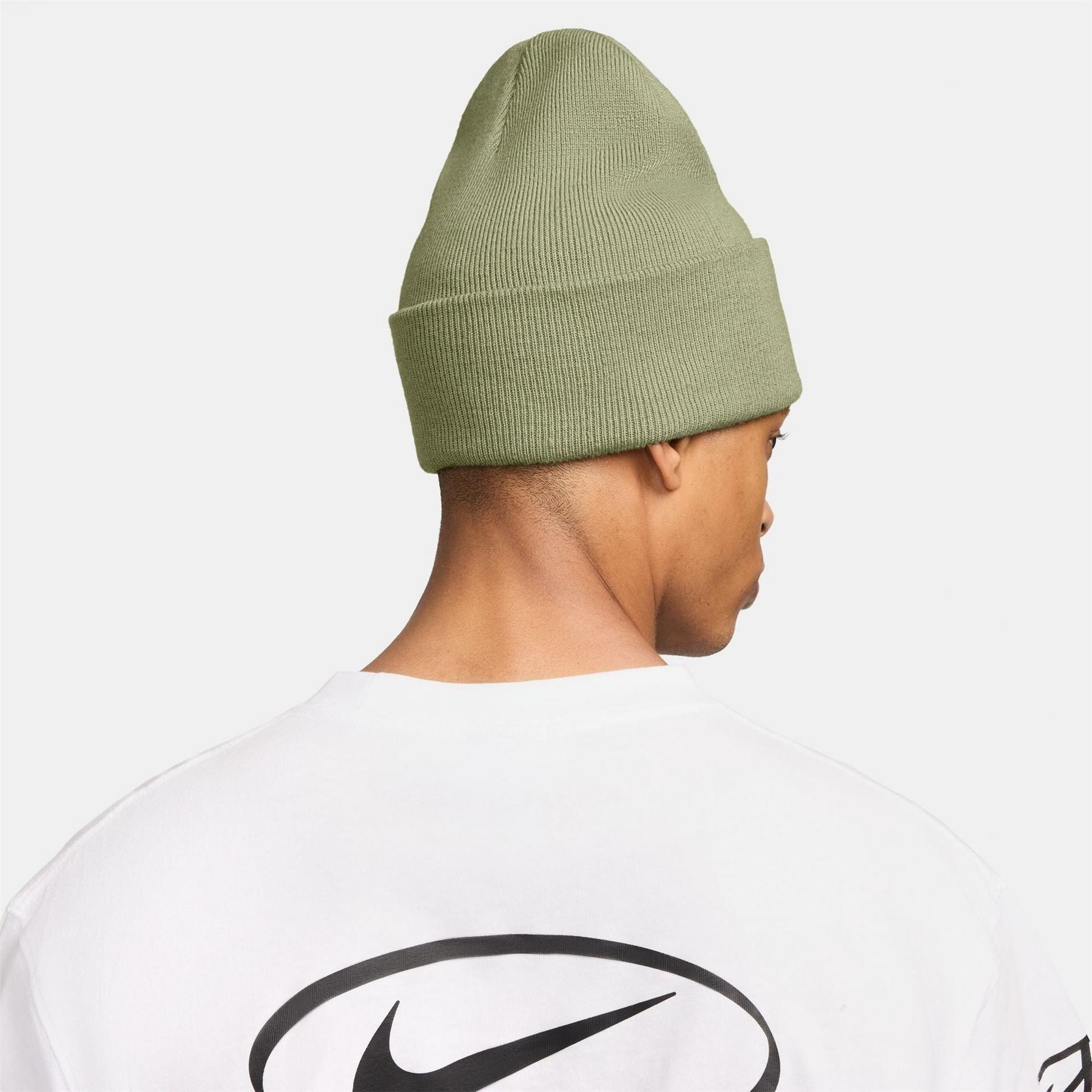 Nike Nsw Peak Wordmark Logo Adjustable Cuff Beanie