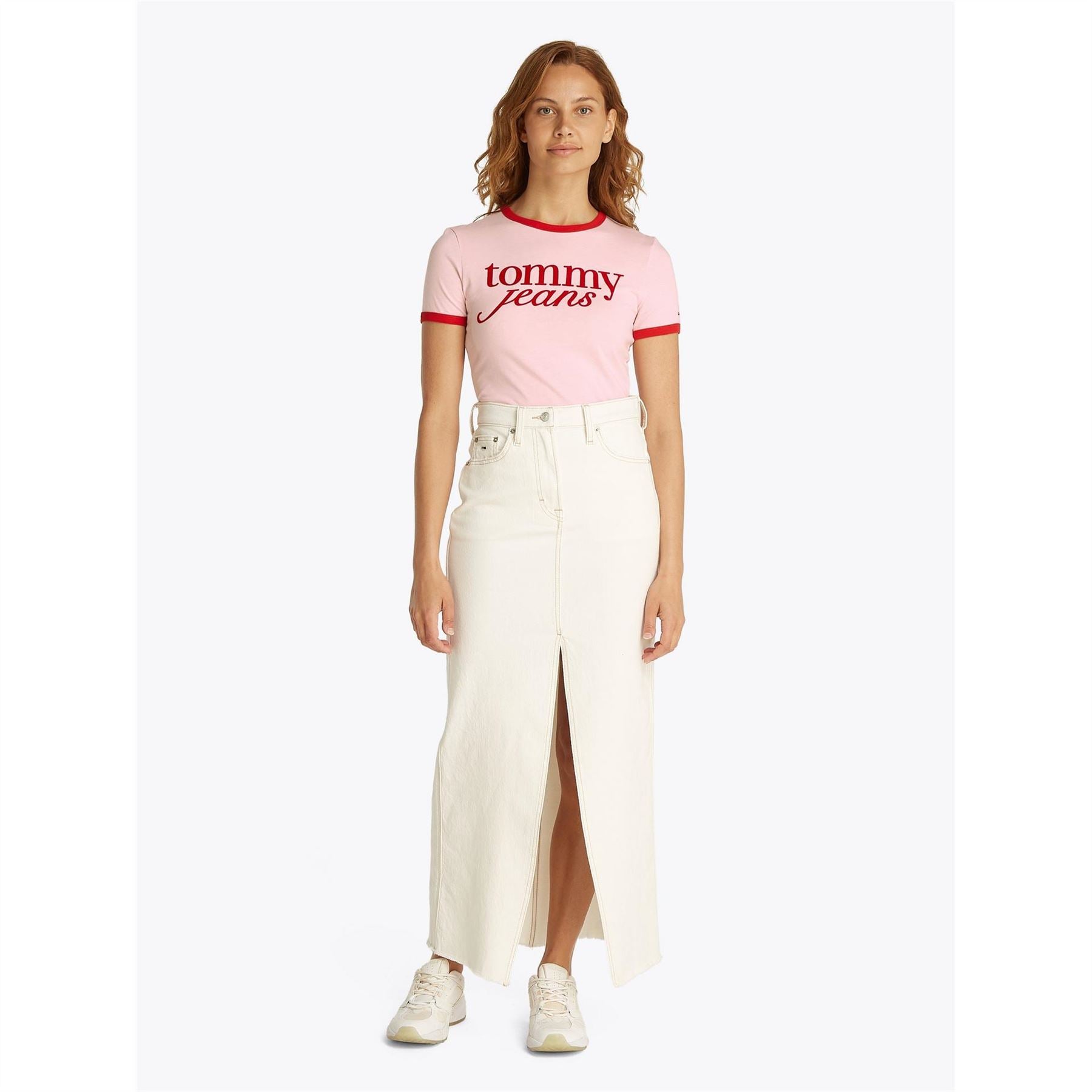 Tommy Jeans Timmy Script Slim Fit Short Sleeve Crew Neck T-Shirt