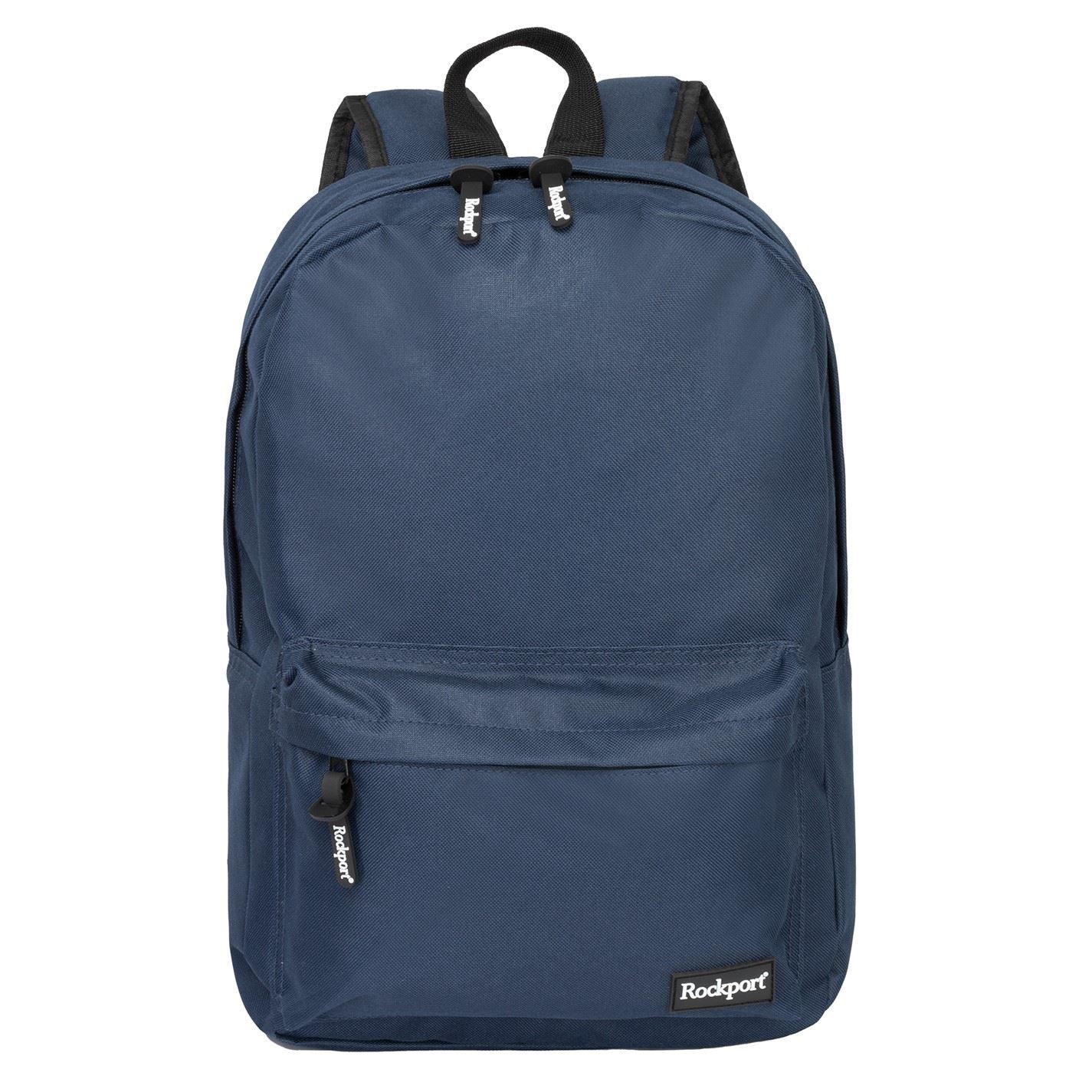 Rockport Solid Patterned Med Backpack with Logo