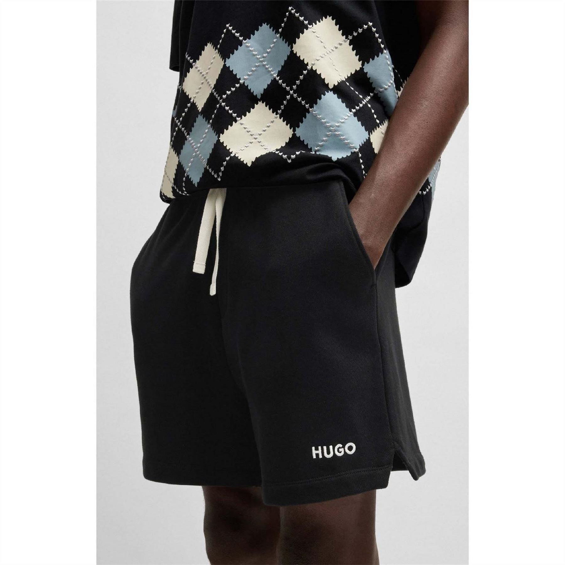Hugo Contrast Logo Shorts