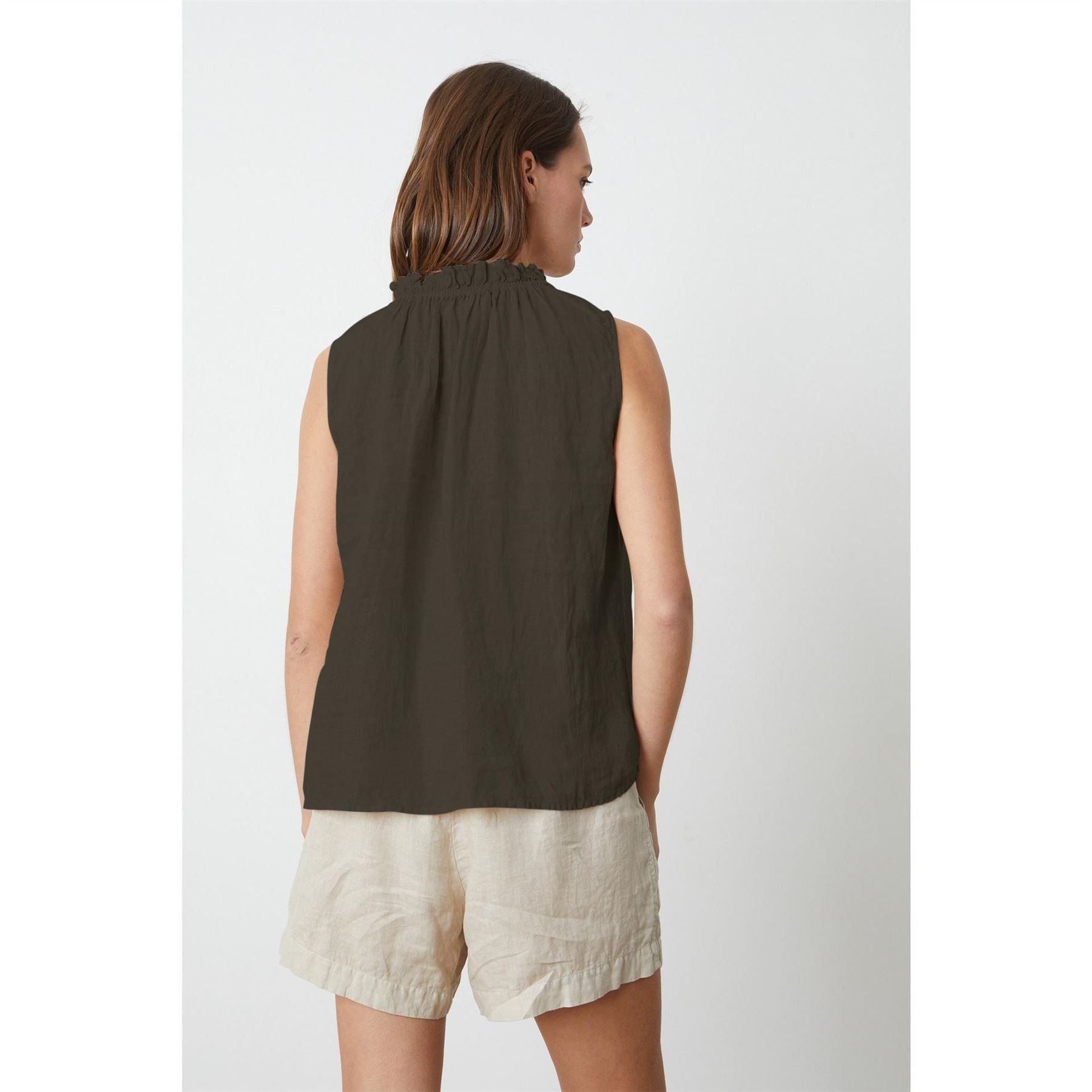 Velvet by Graham and Spencer Regular Fit High Neck Blouse