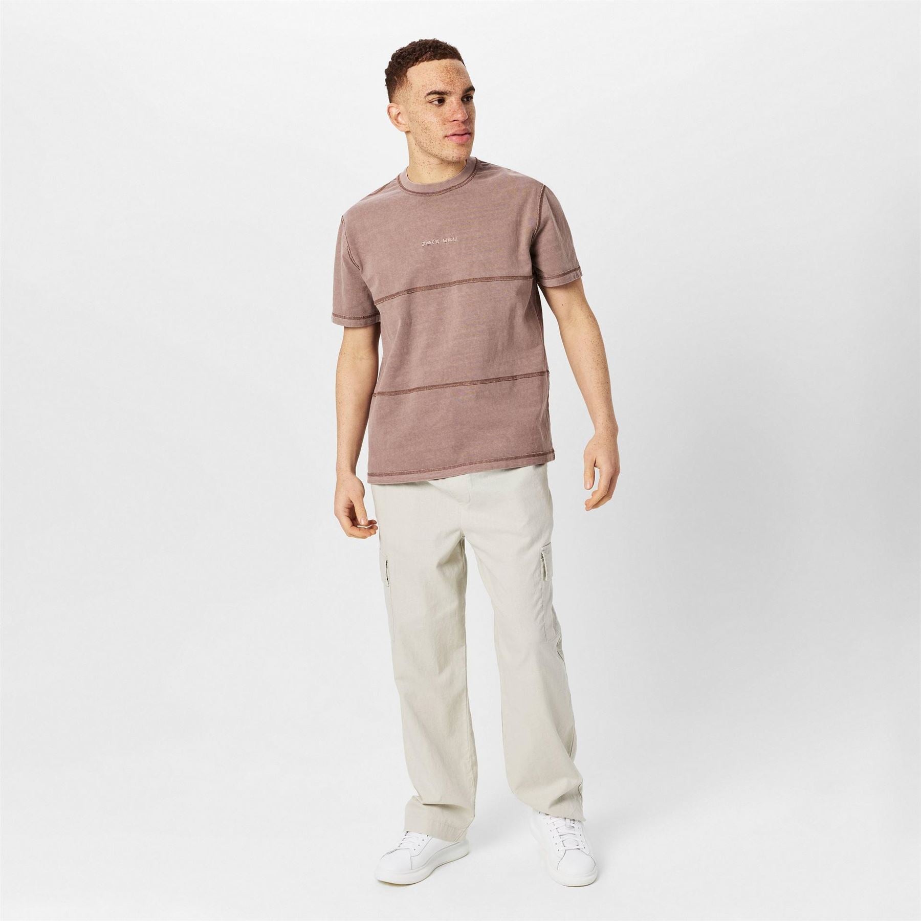 Jack Wills Regular Fit Garment Dye Crew Neck T-Shirt
