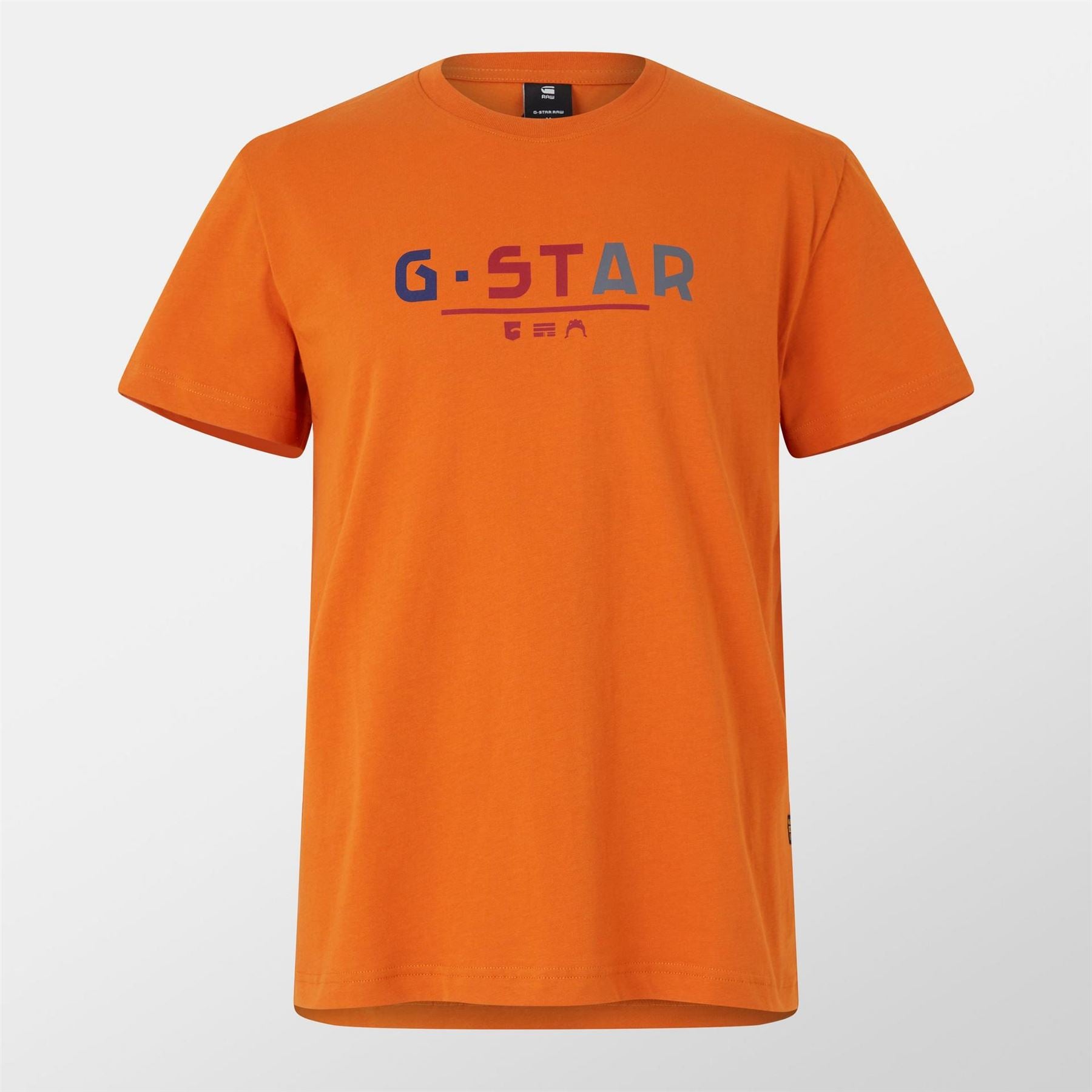 G Star Lettering Crew Neck Regular Fit T-Shirt
