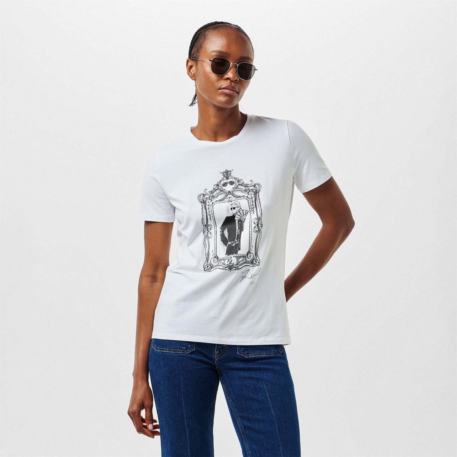 Karl Lagerfeld Crew Neck Short Sleeve T-Shirt