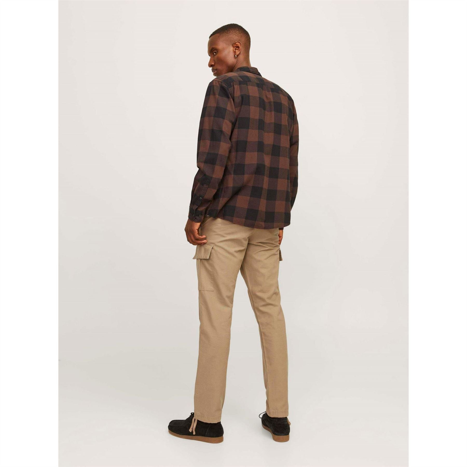 Jack and Jones Kane Barkley Solid Patterned Cargo Pants