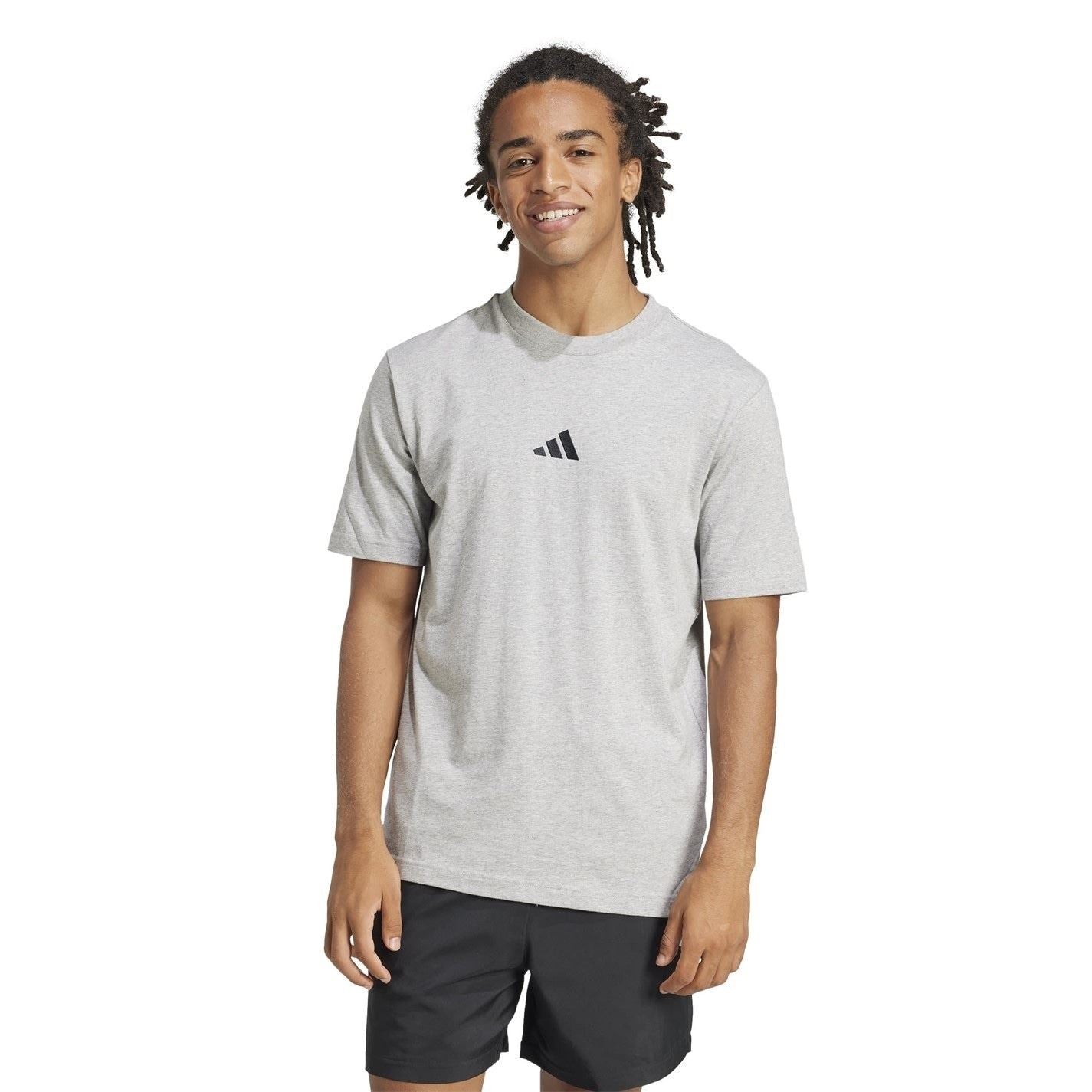 adidas Mens Essentials Single Jersey Logo T-Shirt