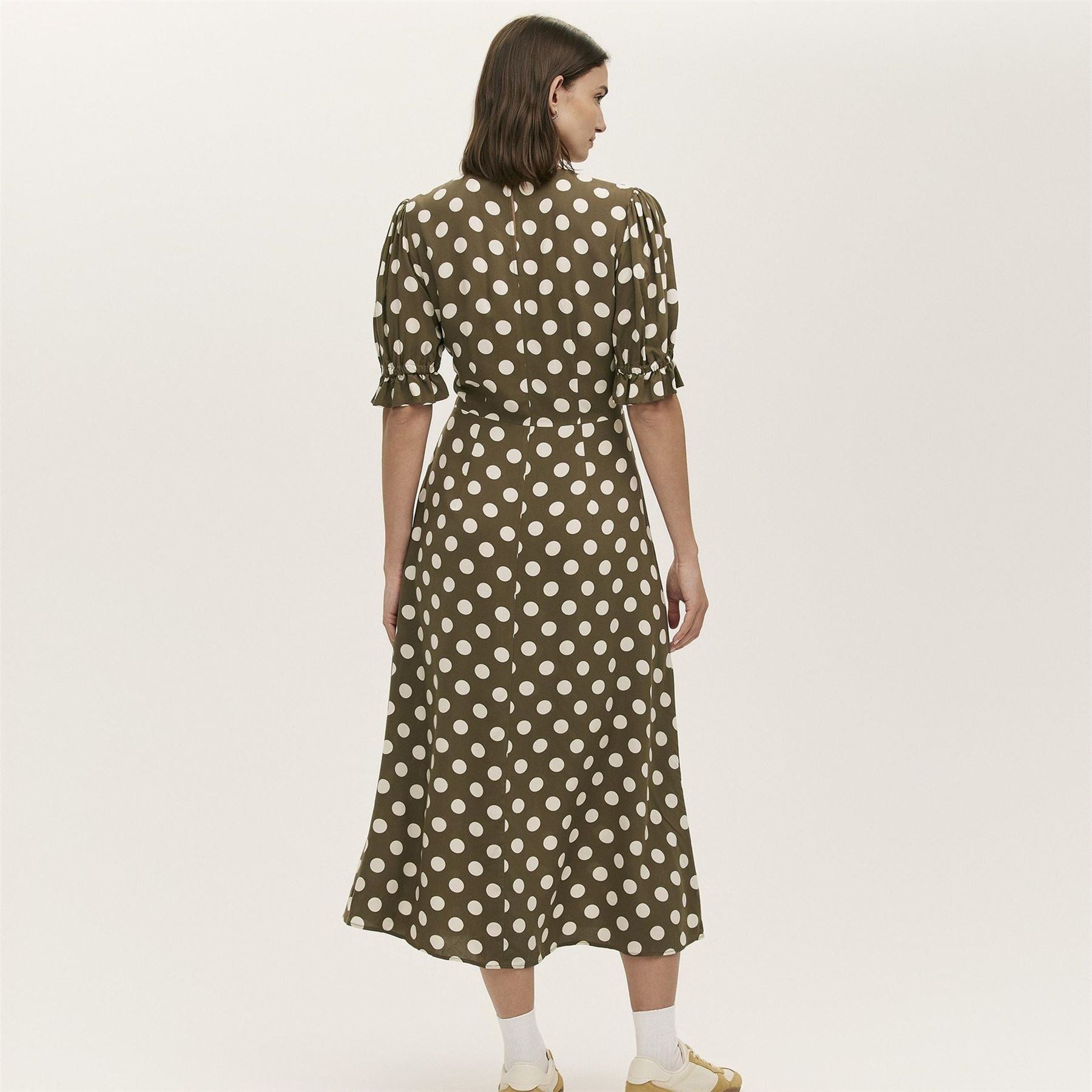 Finery Mela Crew Neck Short Sleeve Midi Dress