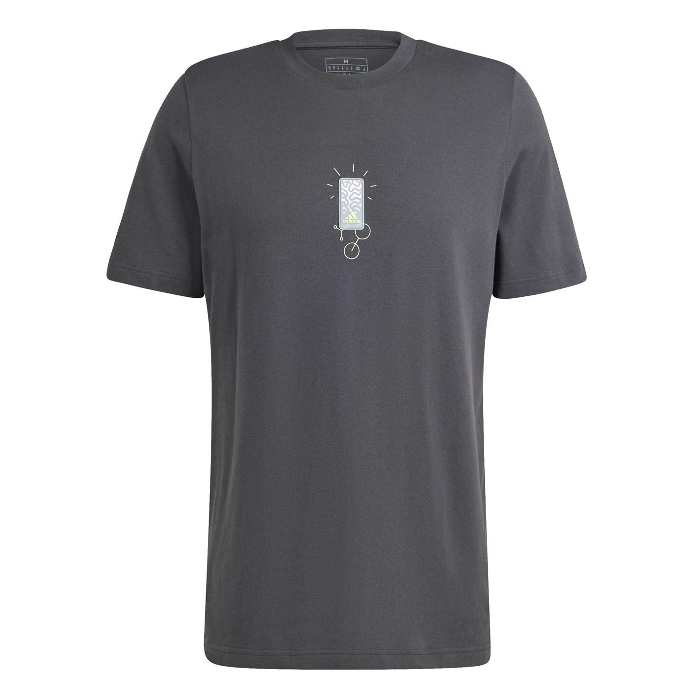 adidas Mens Molded Linear Graphic T-Shirt