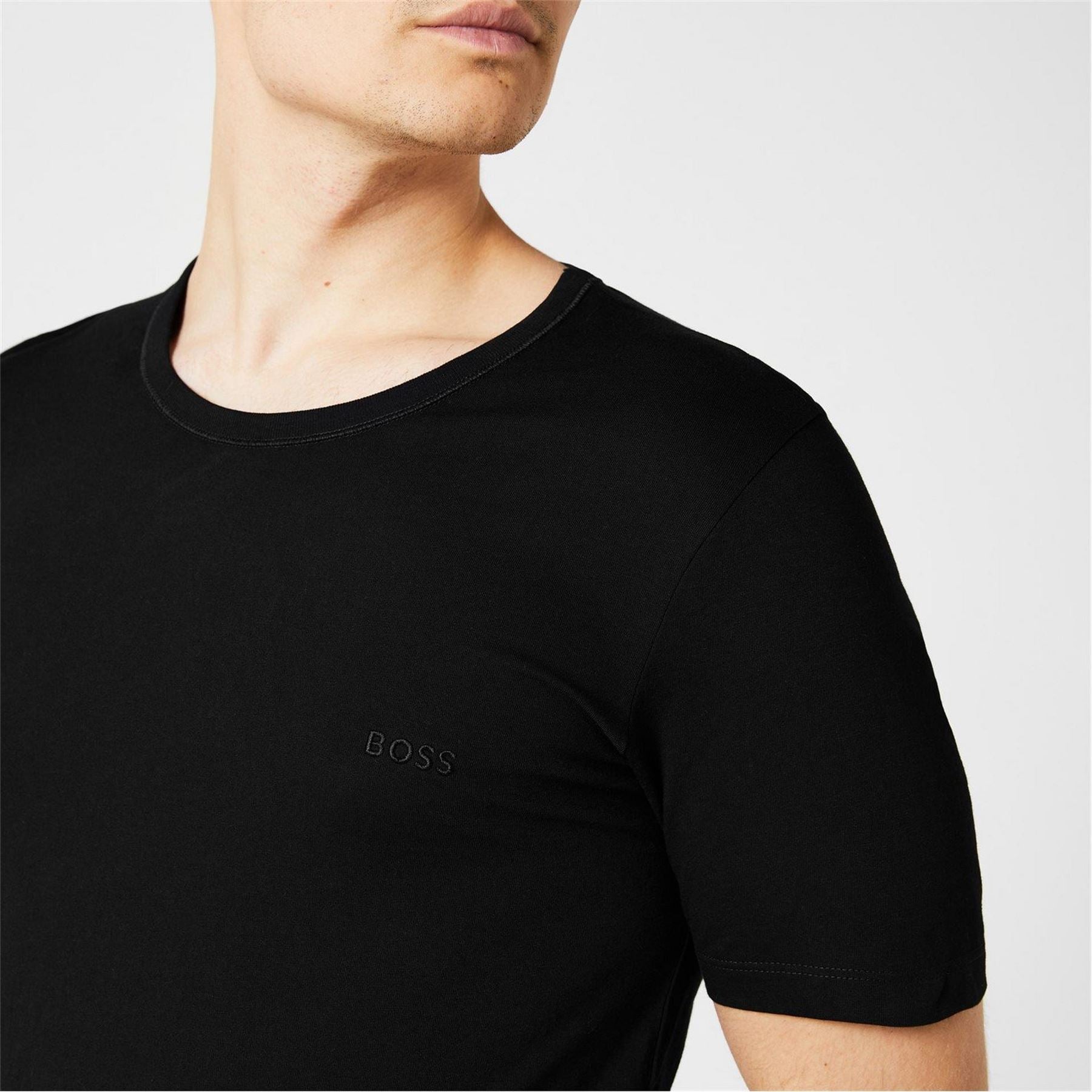 Boss BOSS Bodywear 3 Pack Premium Cotton T Shirts   Crew Neck