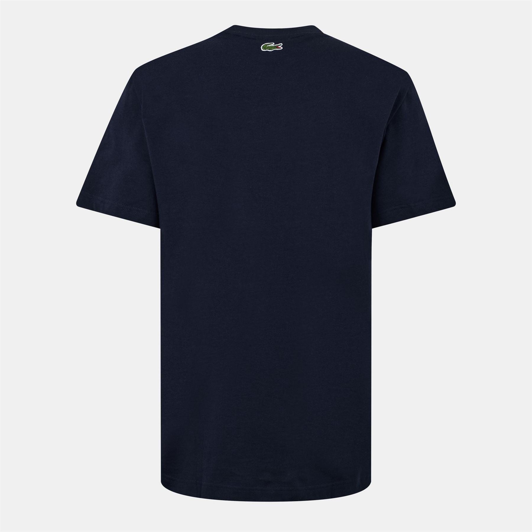 Lacoste Crocodile Print Lettering Regular Fit T-Shirt