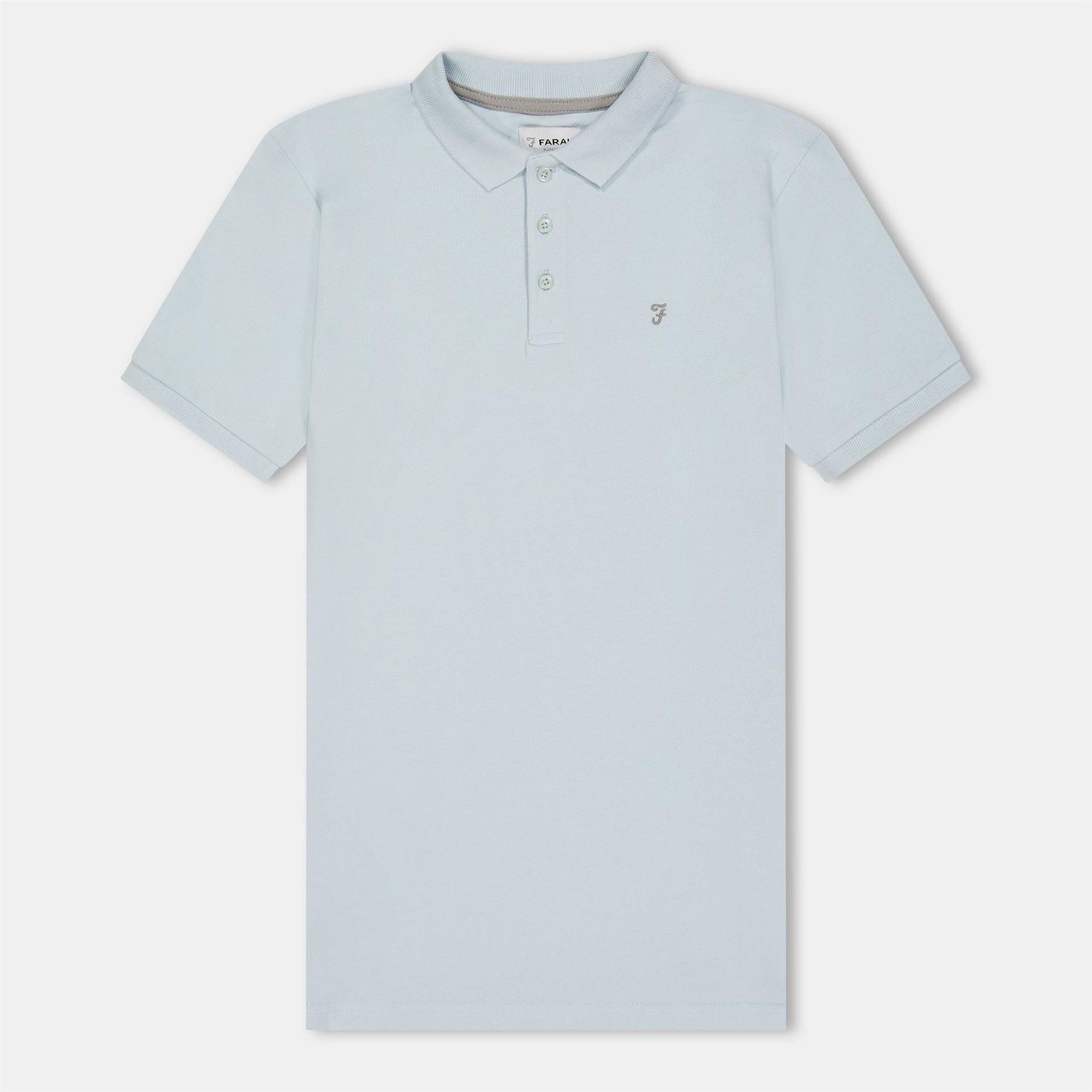 Farah Bugsworth Embroidered Collared Short Sleeve T-Shirt
