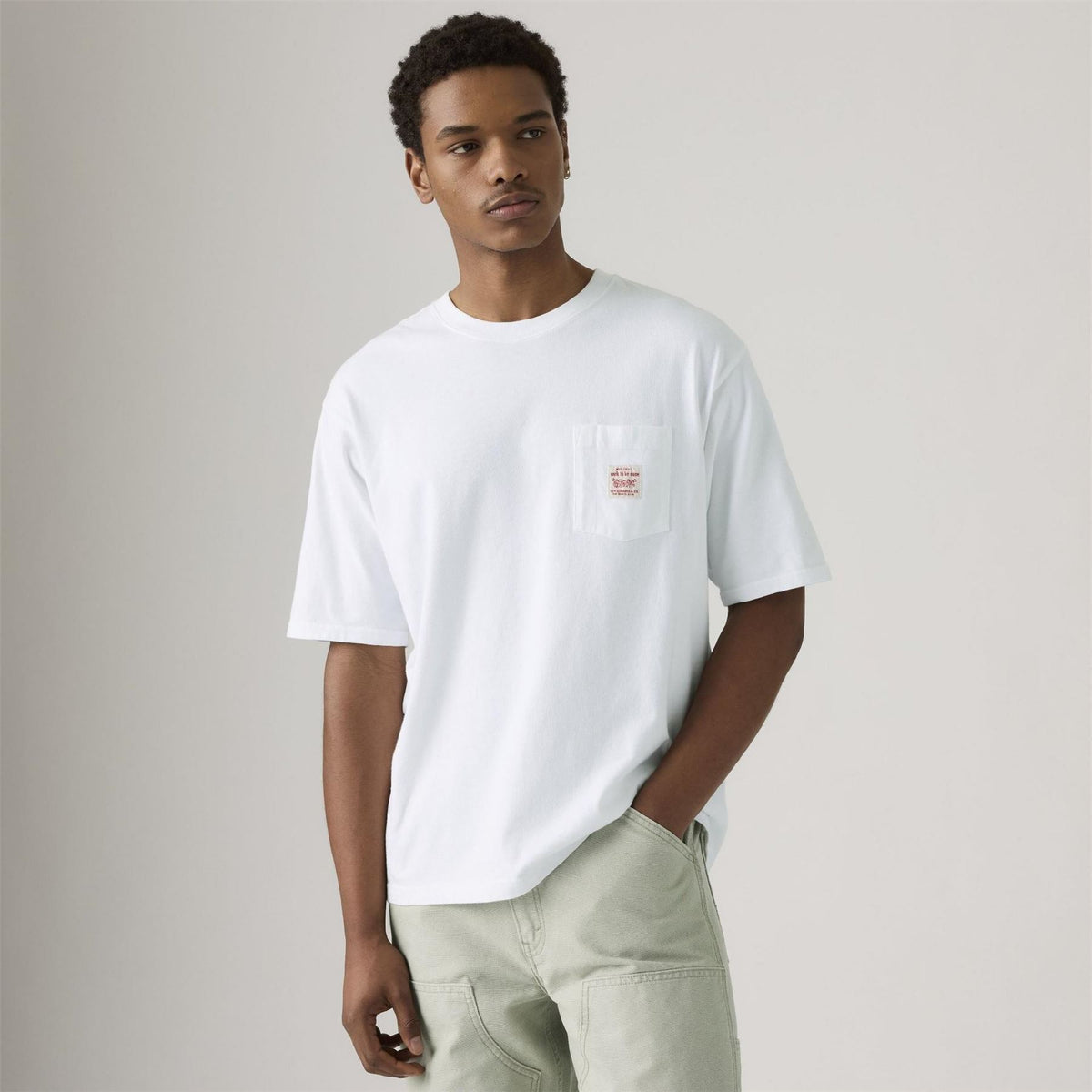 Levis Regular Fit Crew Neck Short Sleeve Text Graphic T-Shirt