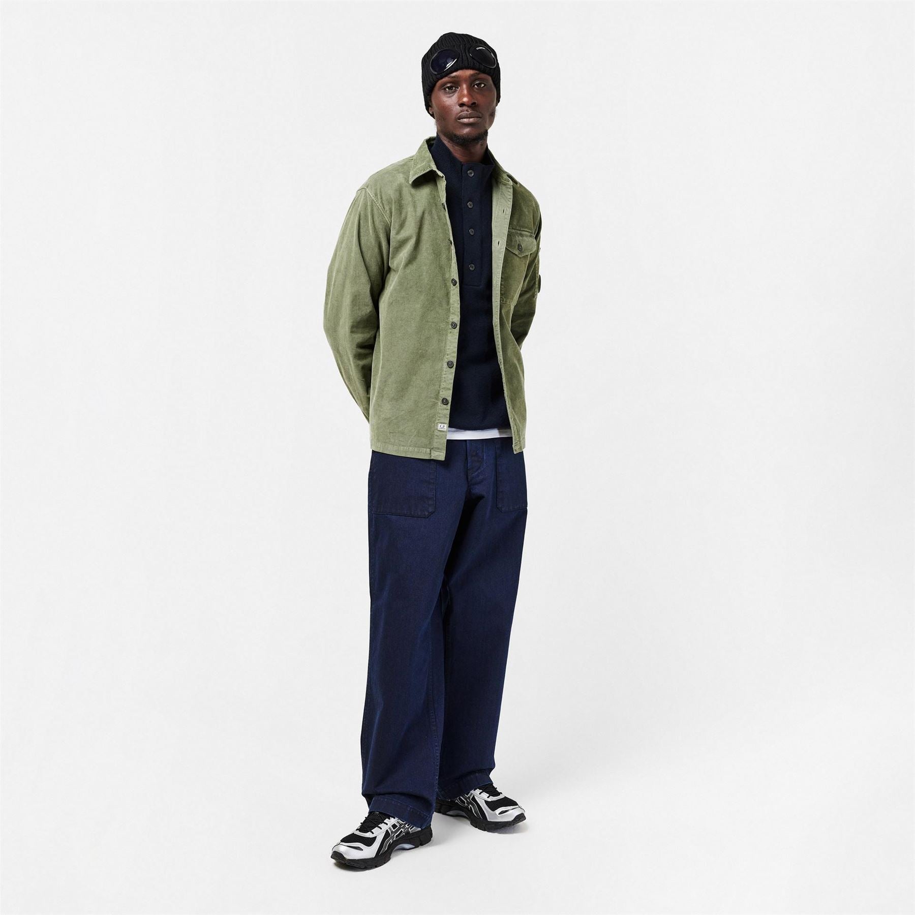 CP Company Lens Single Pocket Long Sleeve Corduroy Shirt