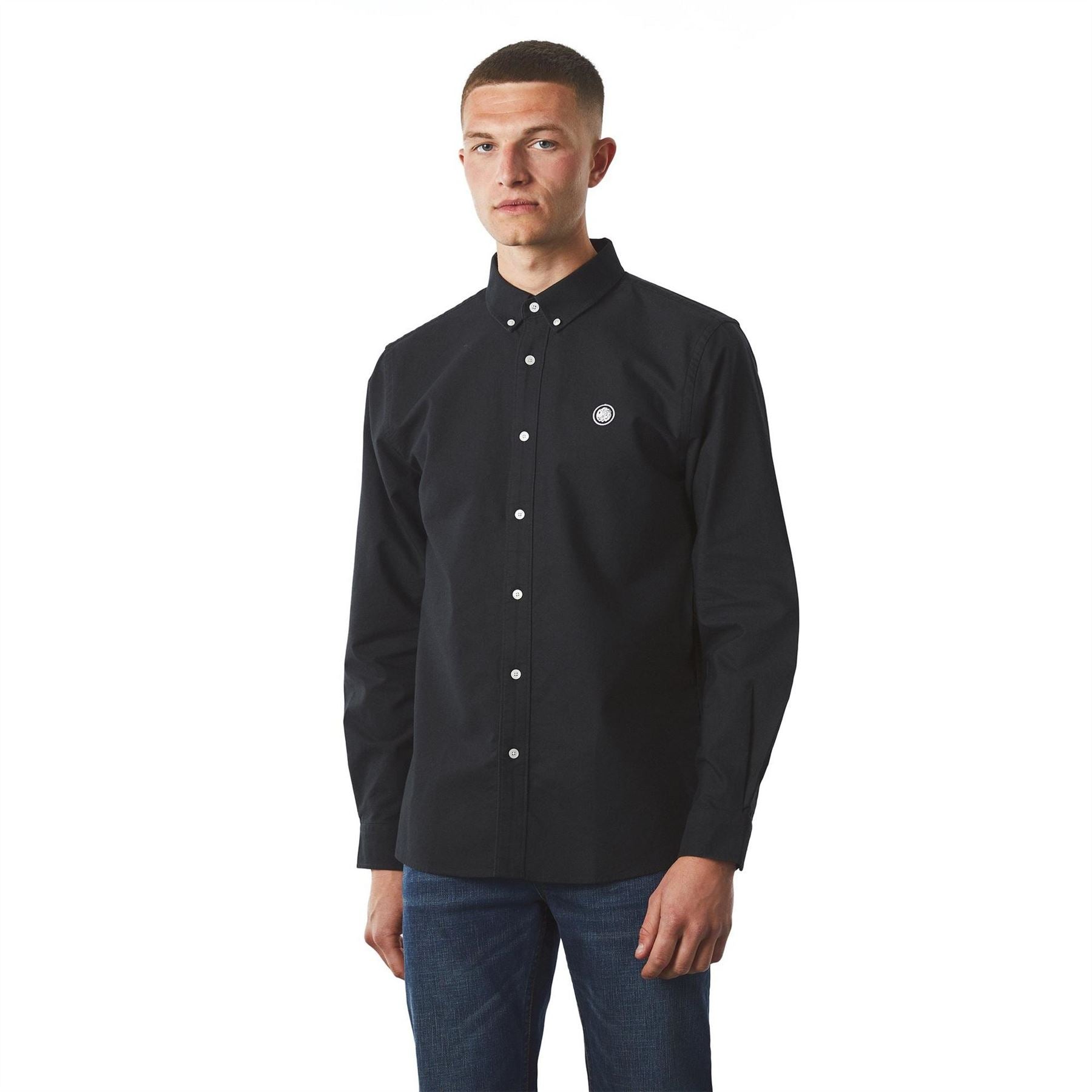 Pretty Green Oxford Long Sleeve Regular Fit Shirt