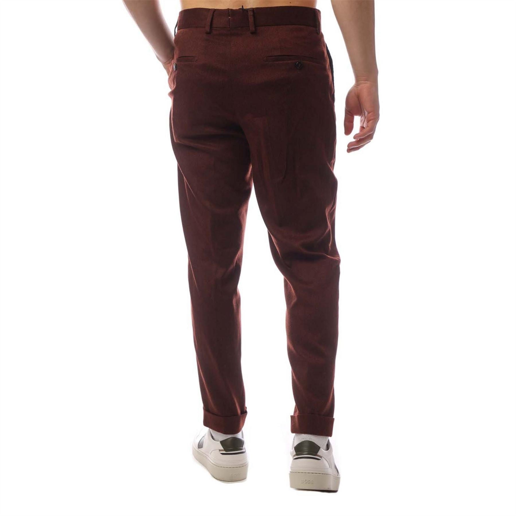 Boss Tailored Fit Pleated Trousers
