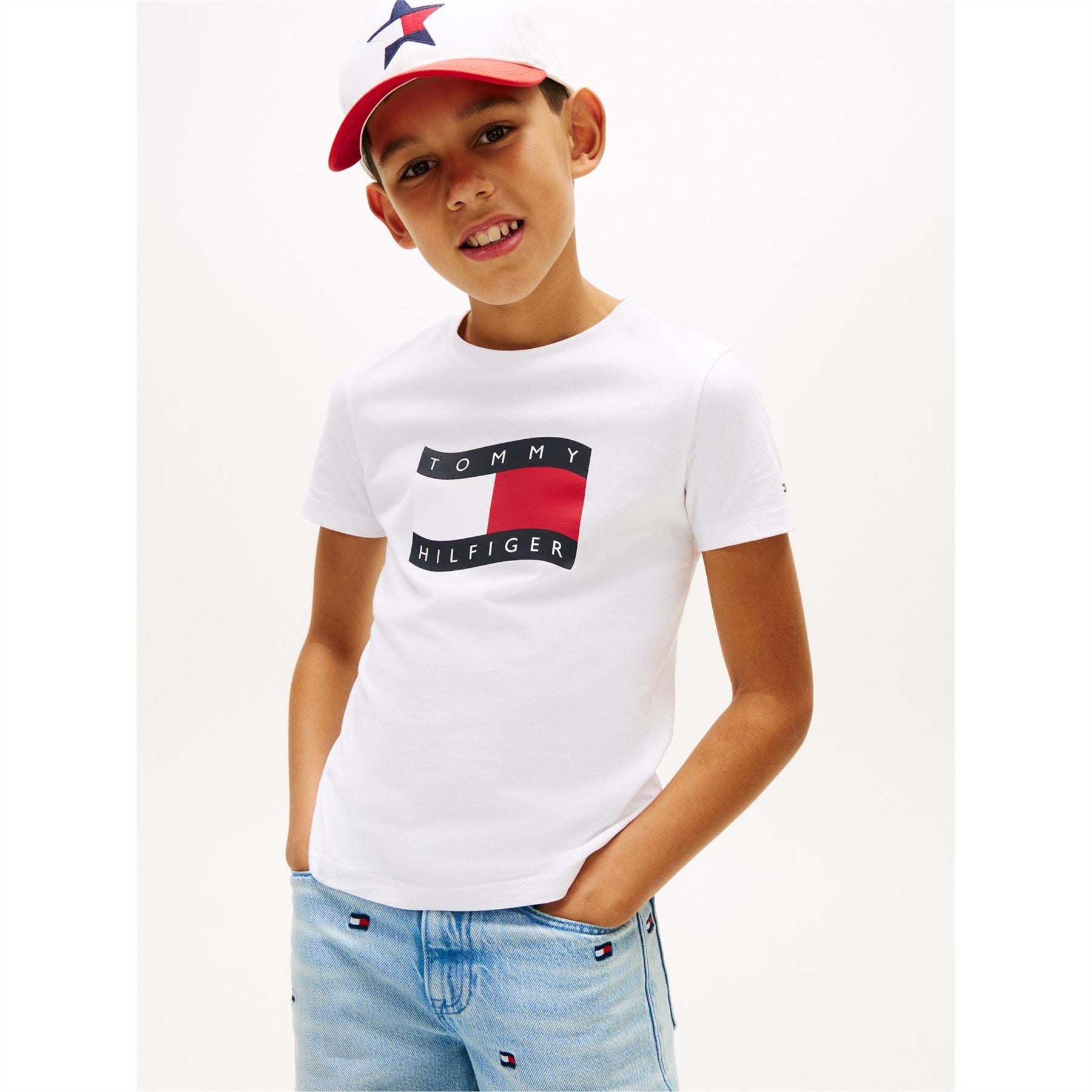 Tommy Hilfiger Wavy Flag Tee Jn62