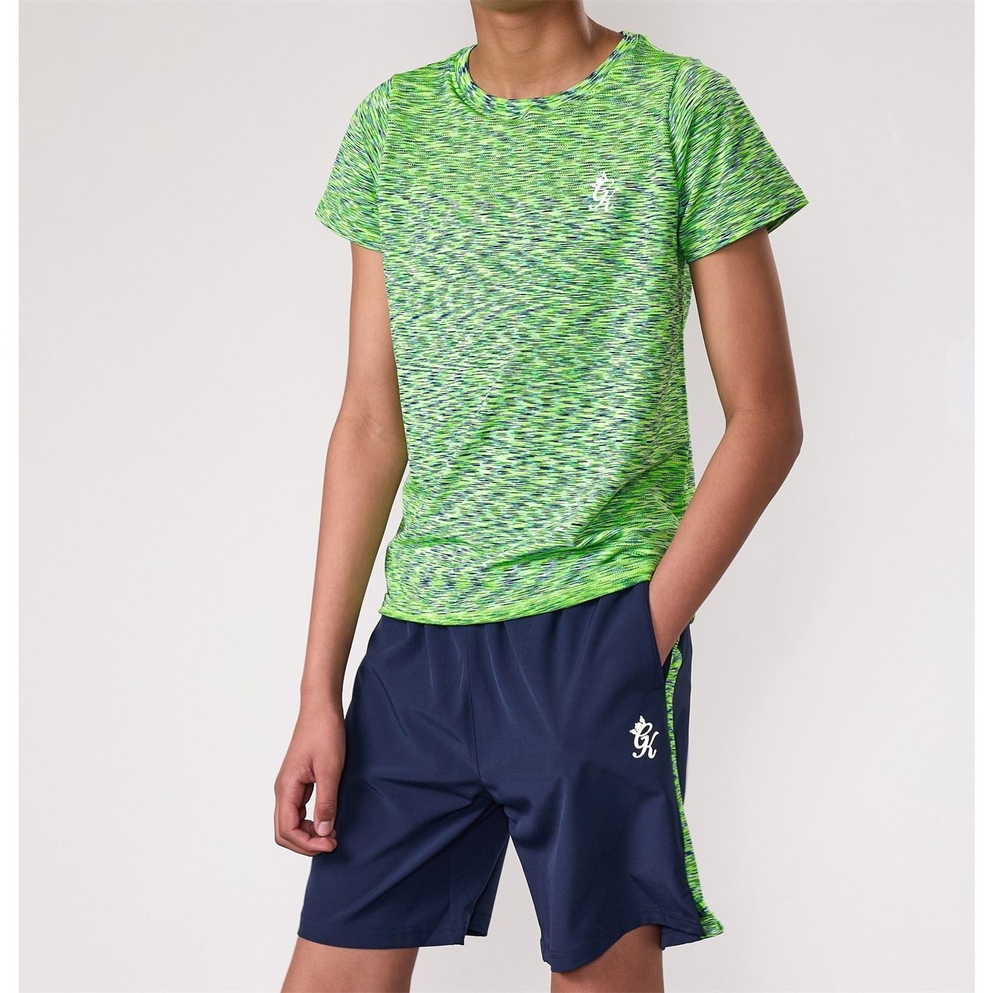 Gym King Space Dye Regular Fit Crew Neck T-Shirt