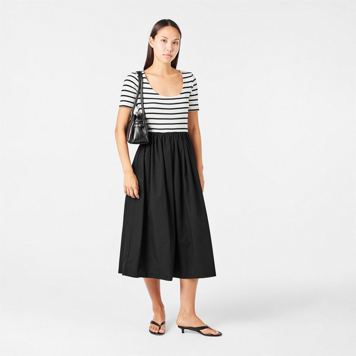 Nobodys Child Tie Boat Neck Midi T-Shirt Dress