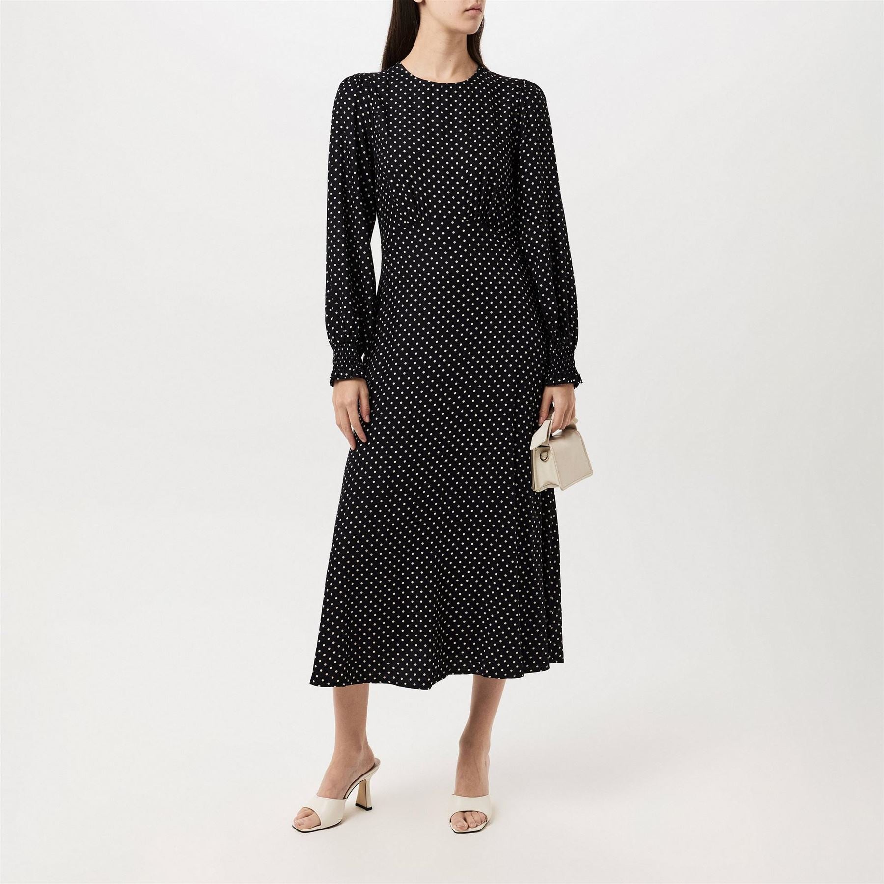 Finery Kimmy Crew Neck Midi A-Line Dress