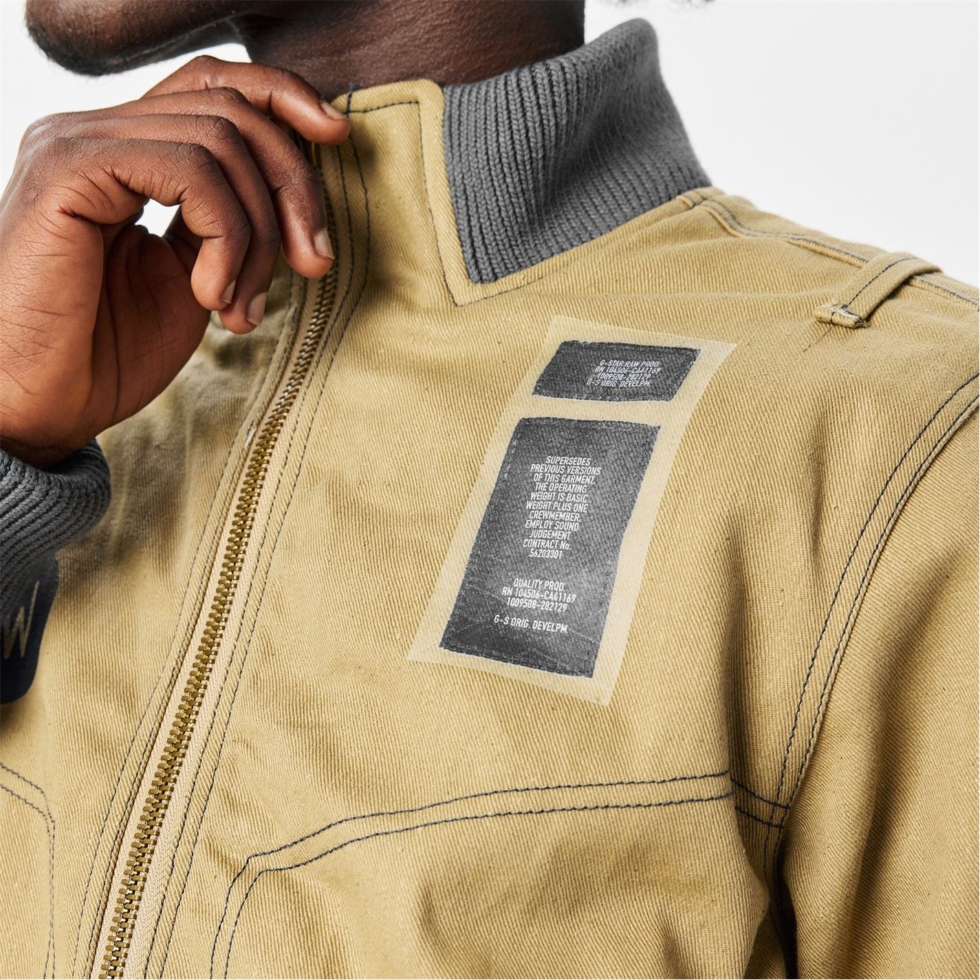 G Star Selvedge Bomber Jacket