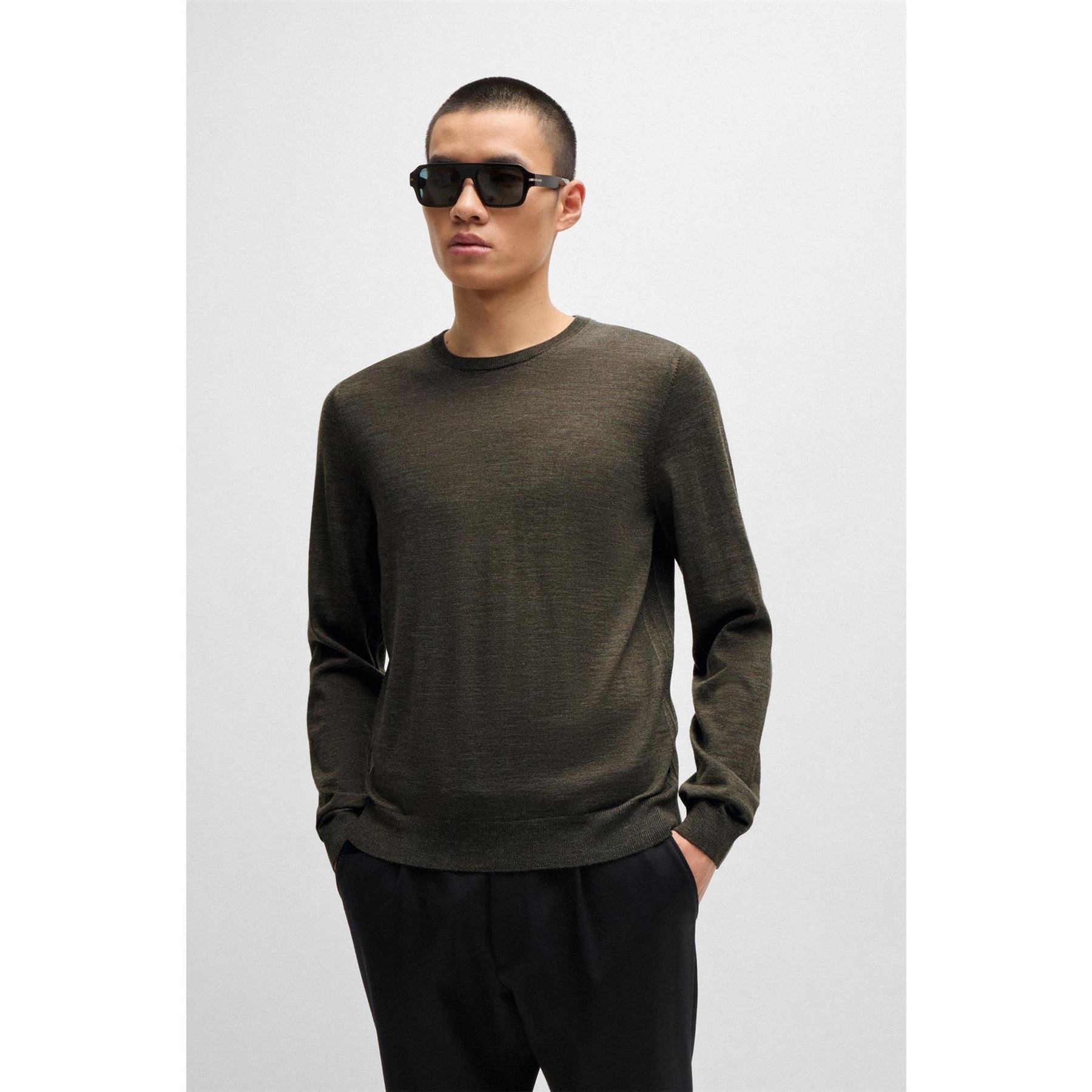 Boss Leno Regular Fit Crew Neck Sweater