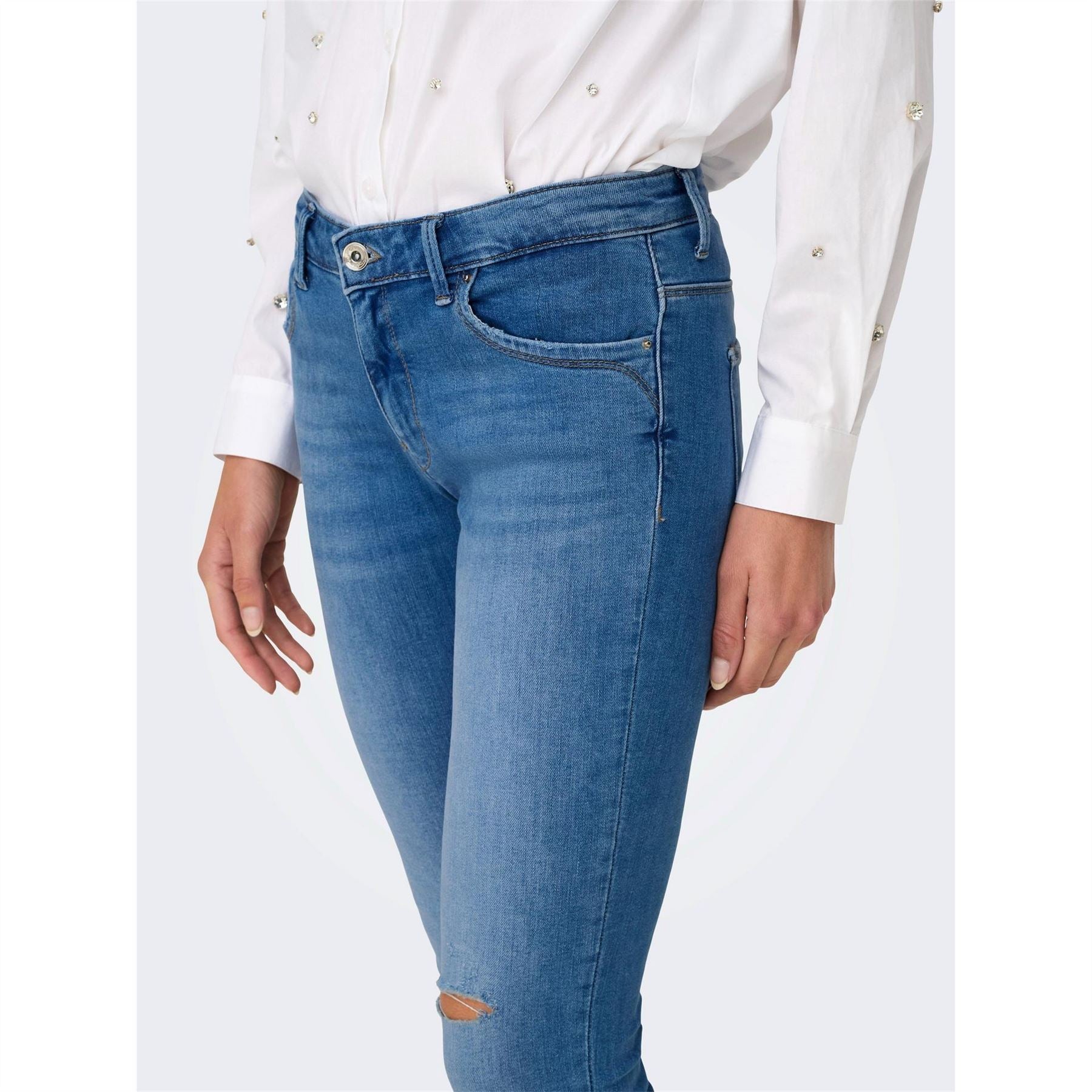 Only Five Pocket Design Skinny Jeans