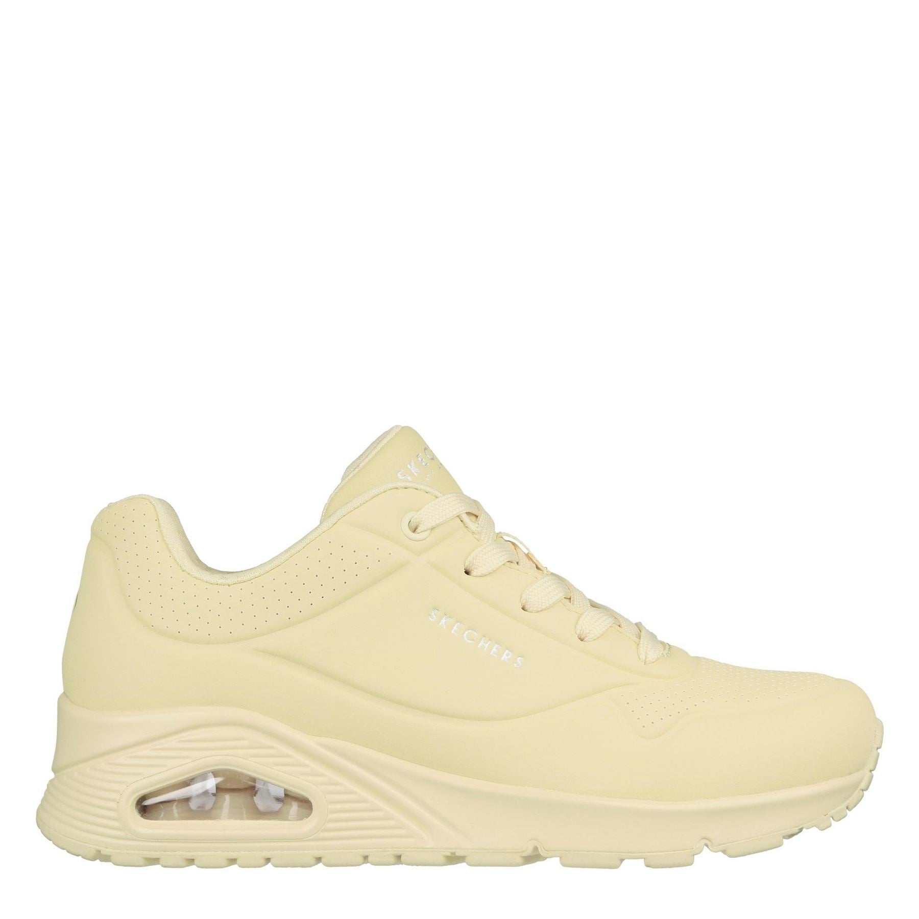 Skechers Womens Pastel Durabuck Lace Up Fash Low Top Trainers